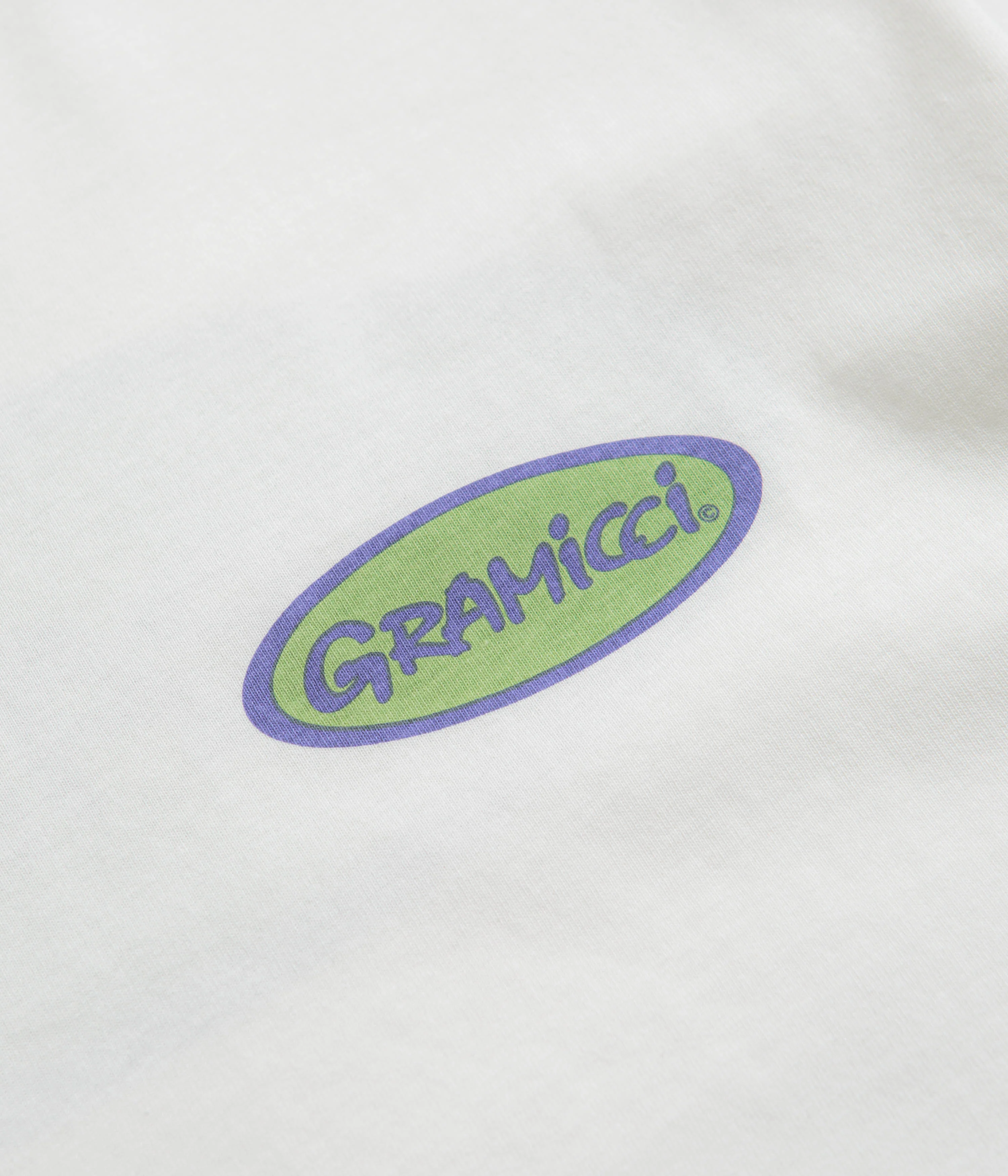 Gramicci Oval T-Shirt - White / Green - Image 4