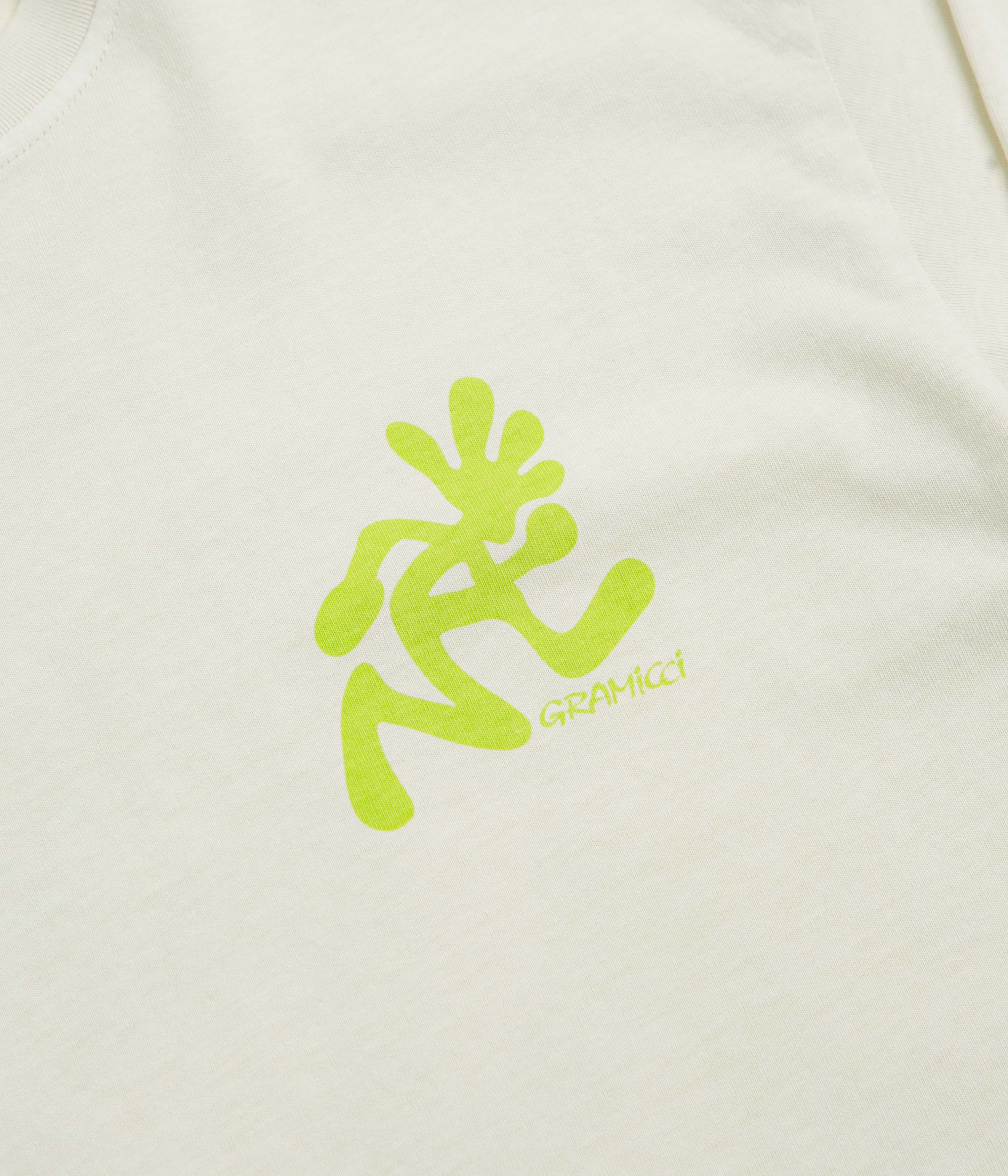 Gramicci Pigment Dye Running Man Long Sleeve T-Shirt - Natural - Image 3