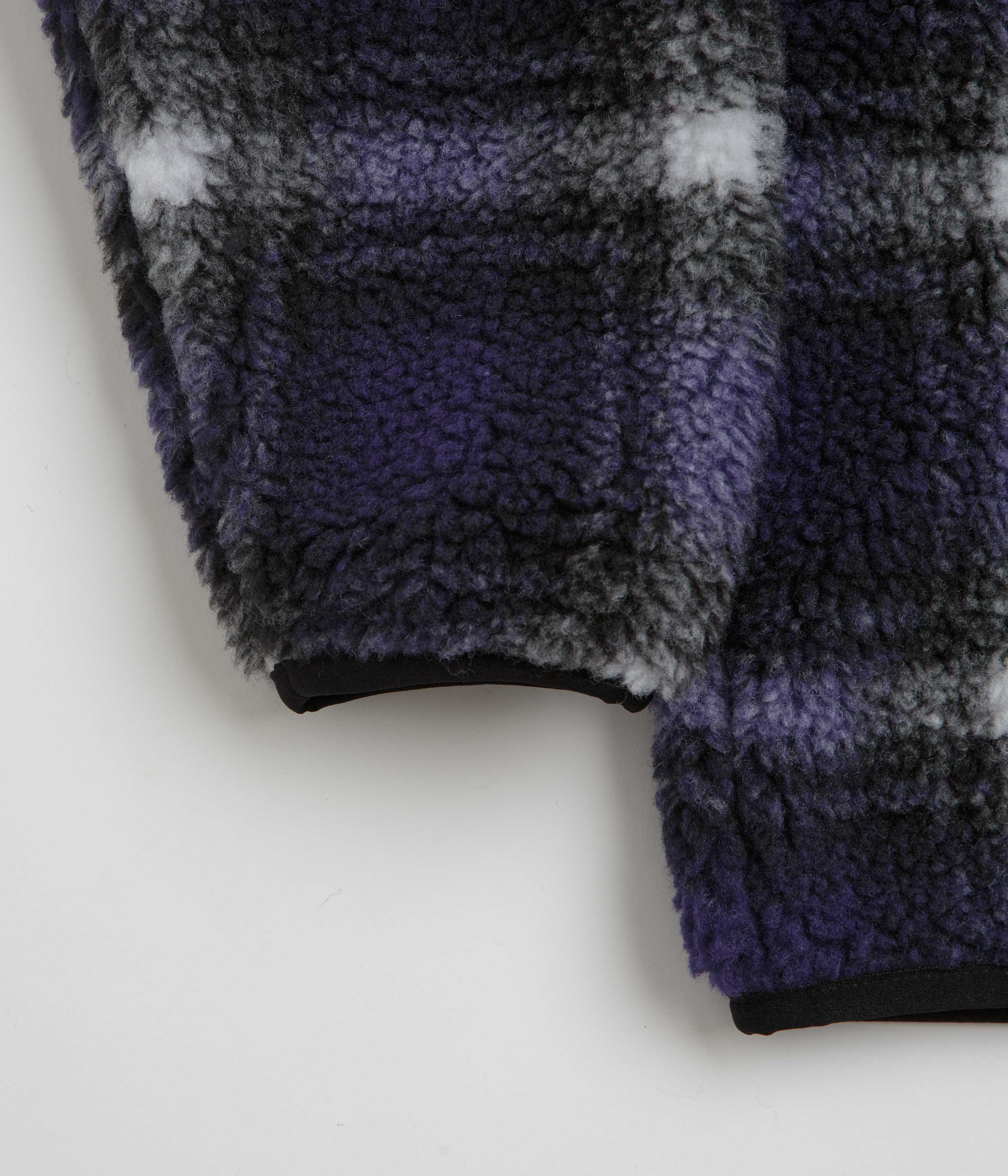 Gramicci Shadow Plaid Sherpa Jacket - Purple Shadow Plaid - Image 3