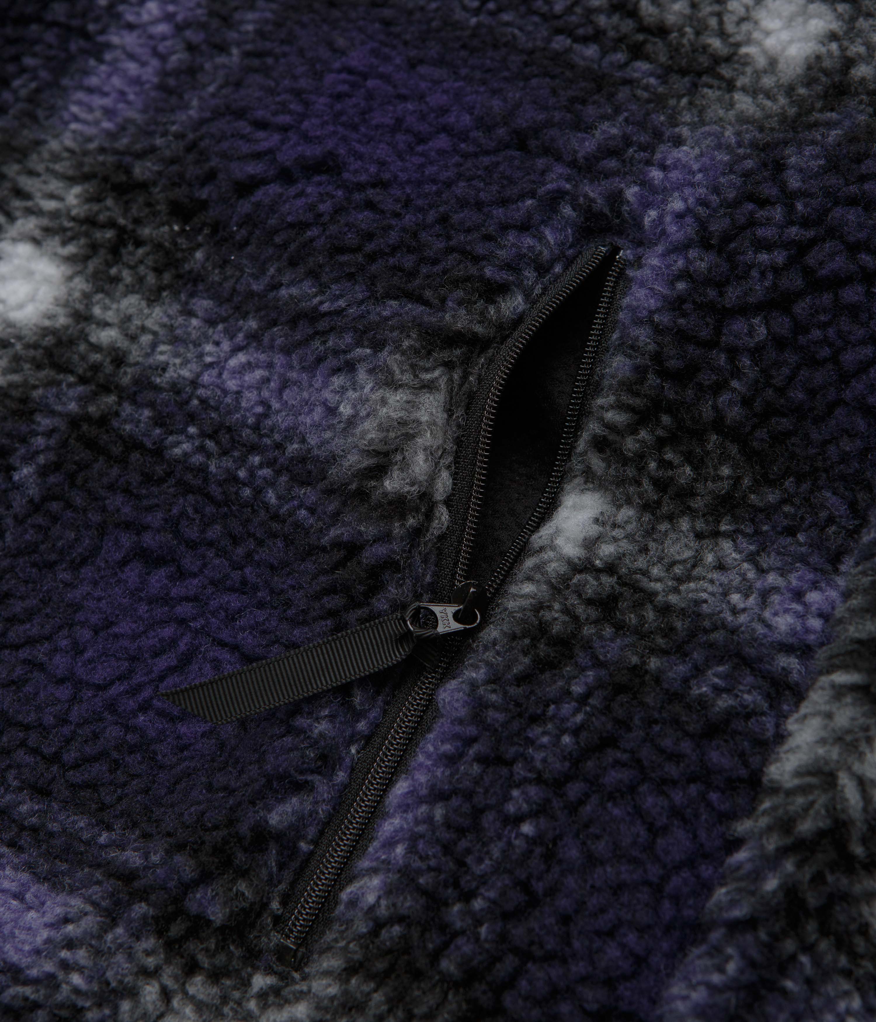 Gramicci Shadow Plaid Sherpa Jacket - Purple Shadow Plaid - Image 5