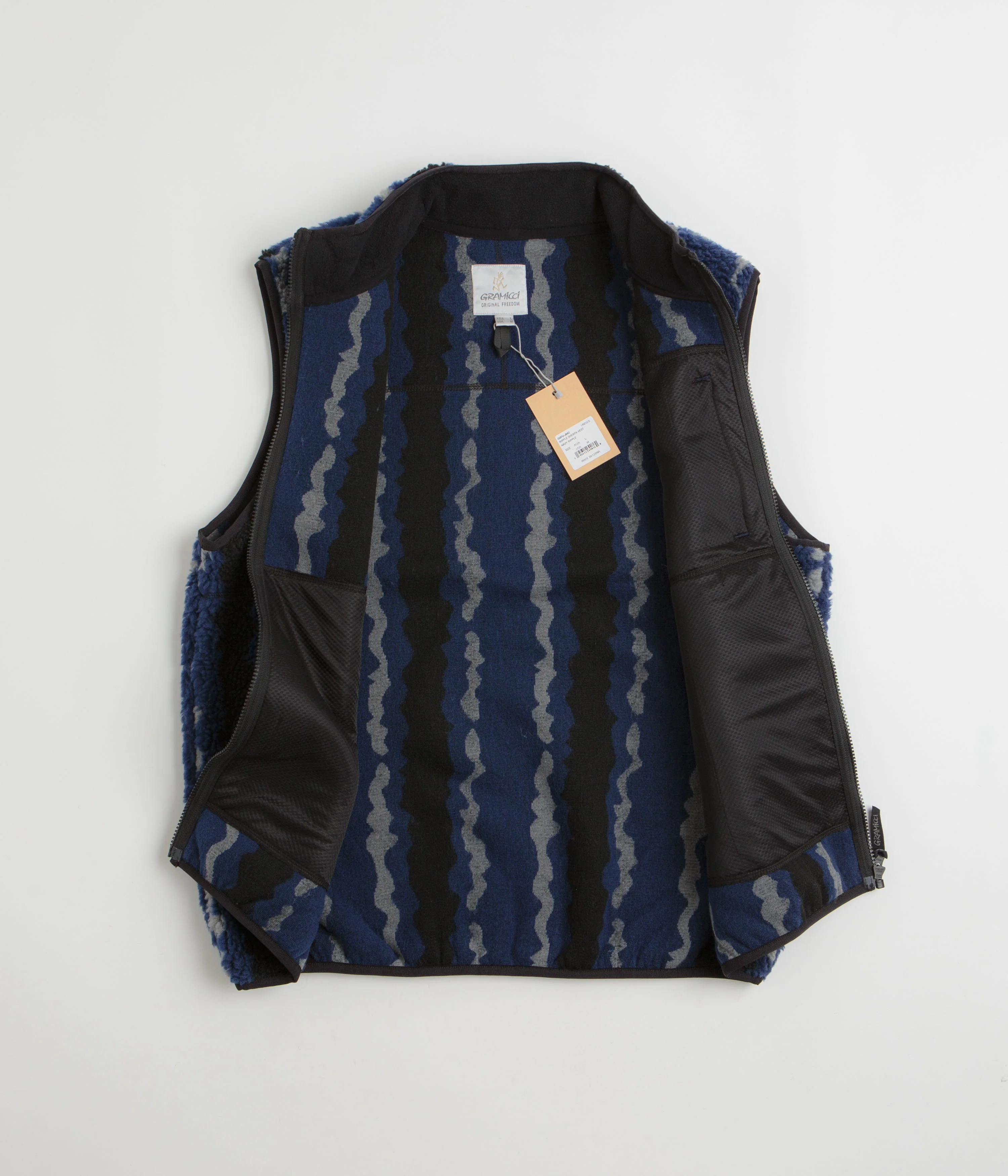 Gramicci Sherpa Vest - Navy Ripple - Image 2
