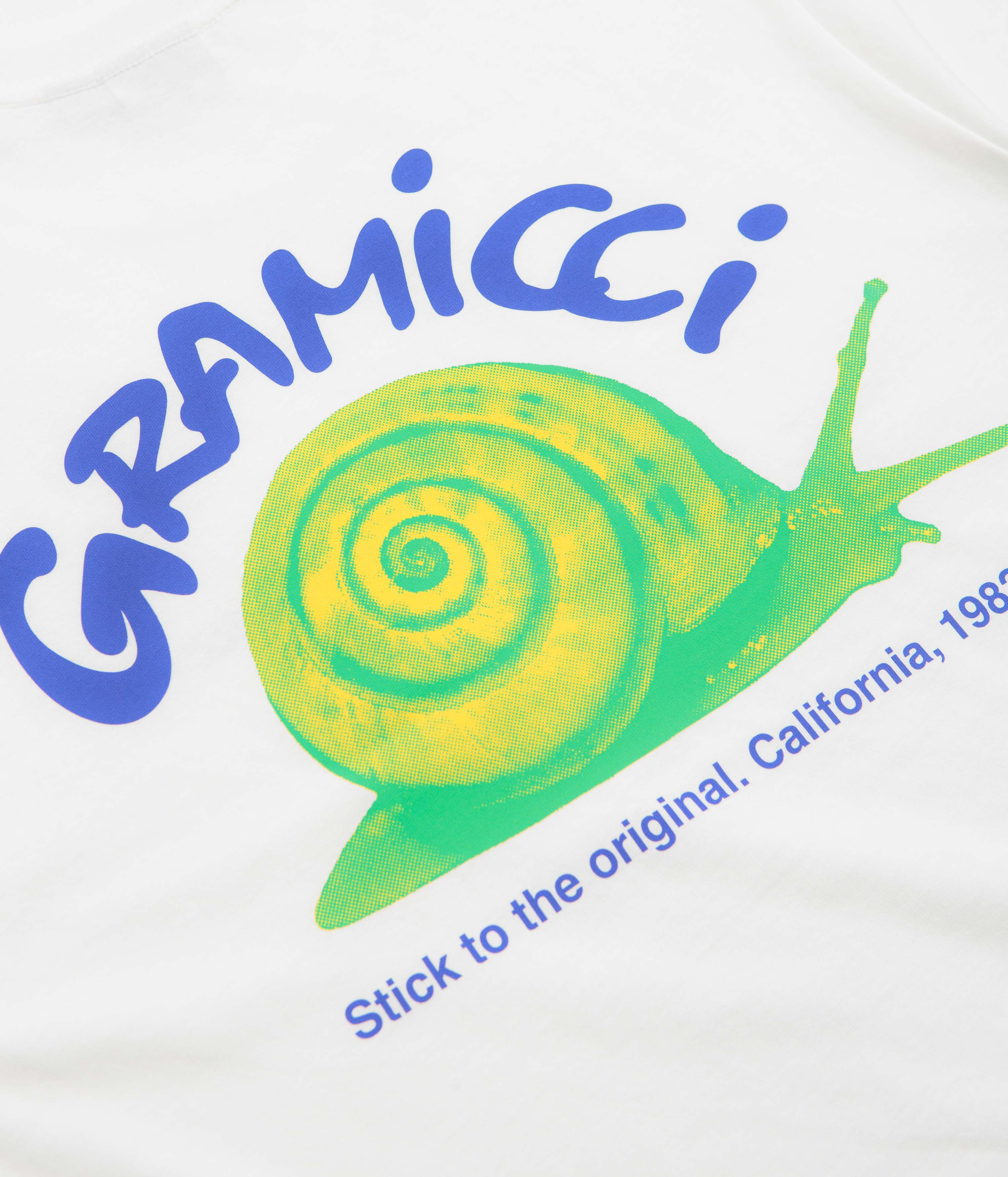 Gramicci Snail T-Shirt - White - Image 4