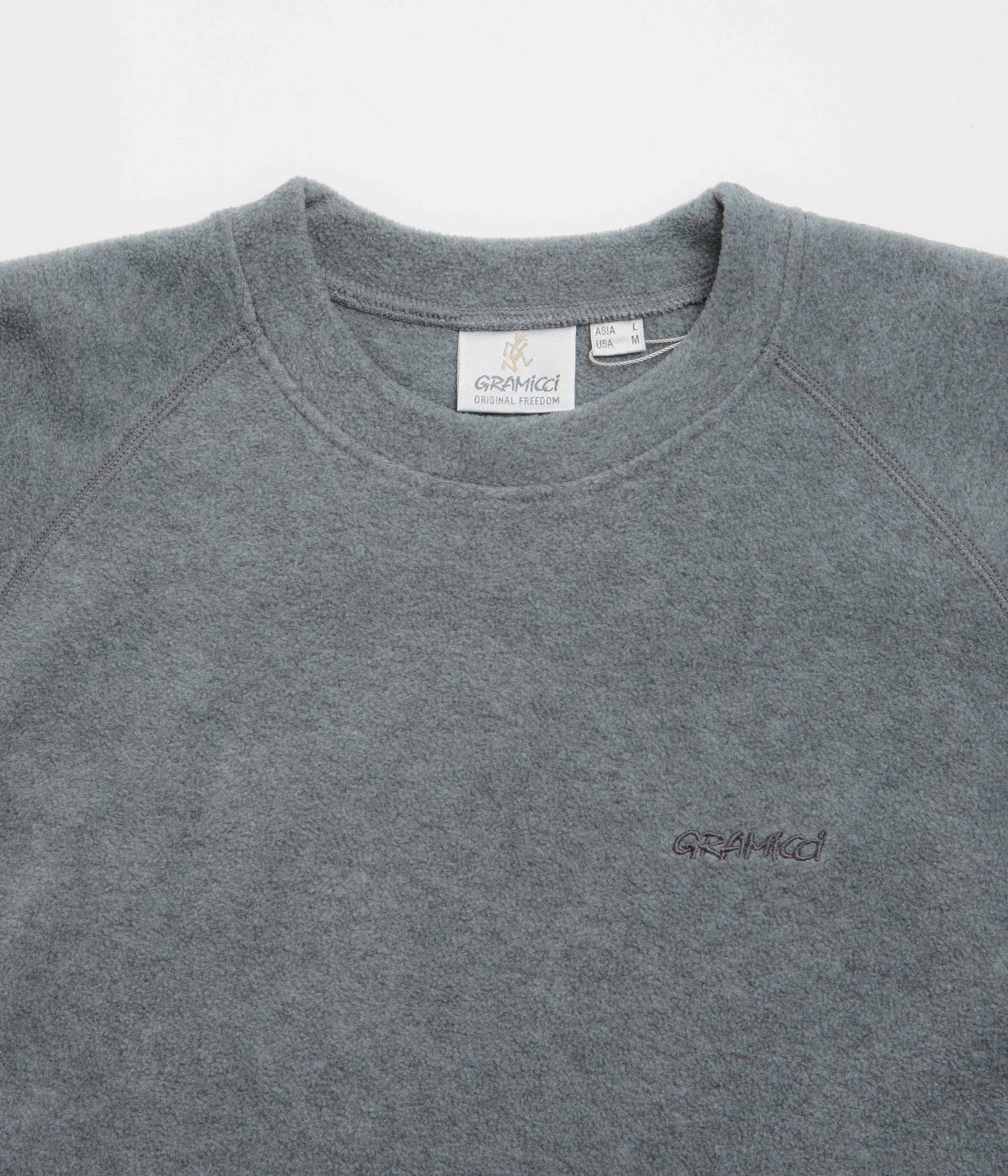 Gramicci Thermal Fleece Crewneck Sweatshirt - Heather Grey - Image 3
