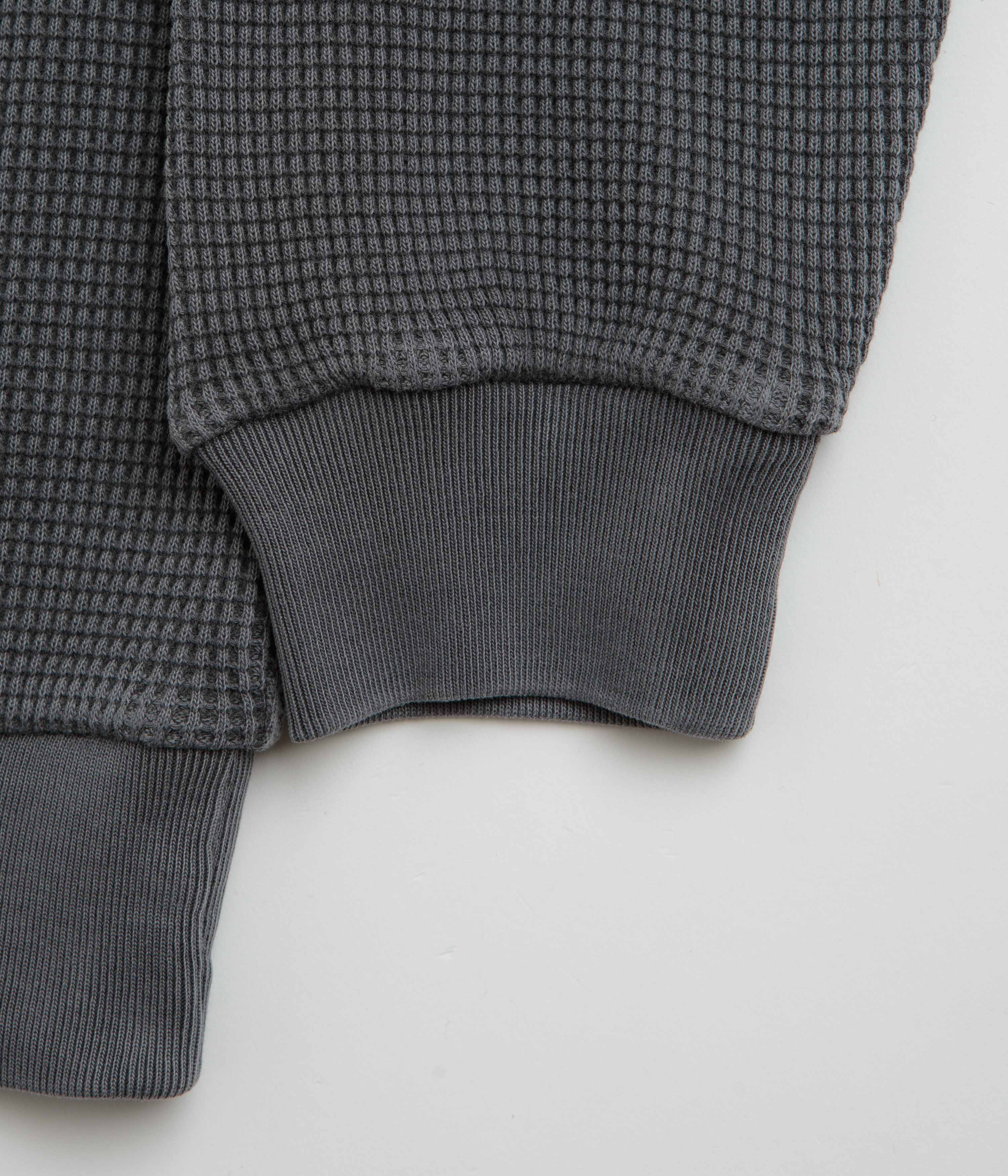 Gramicci Waffle Crewneck Sweatshirt - Pigment Black - Image 5
