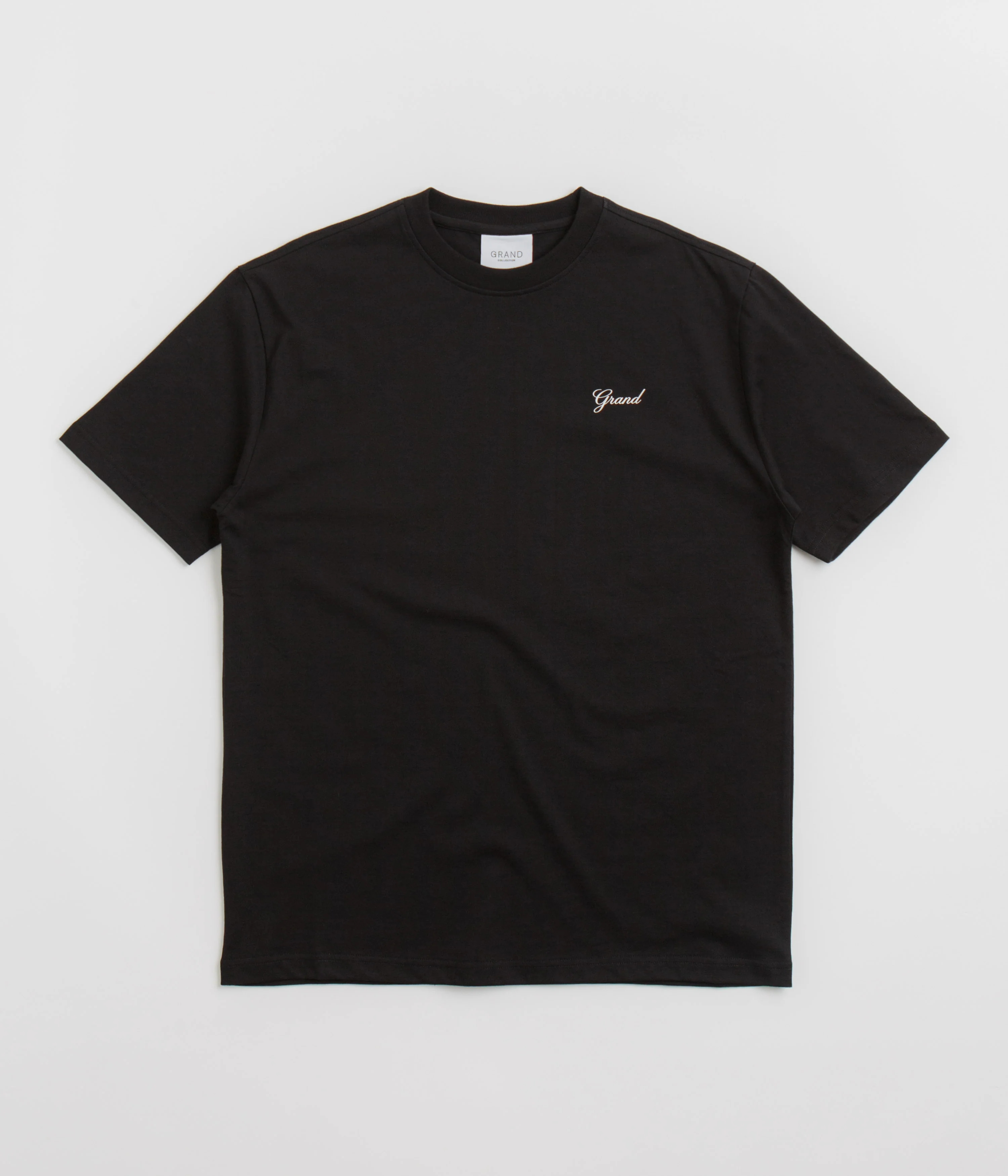 Grand Collection Script T-Shirt - Black / Black