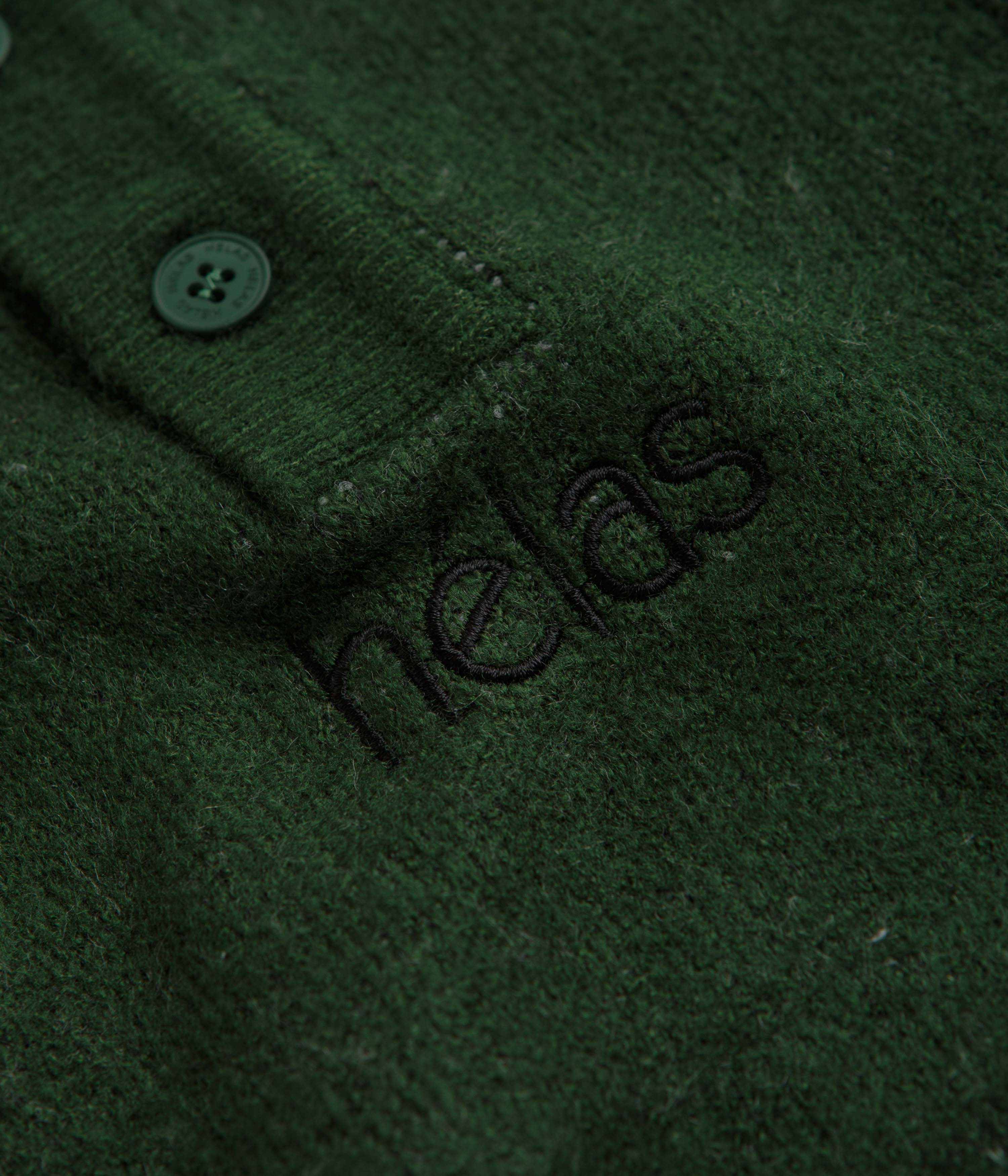 Helas Apres-Ski Polo Knit Sweatshirt - Green - Image 3