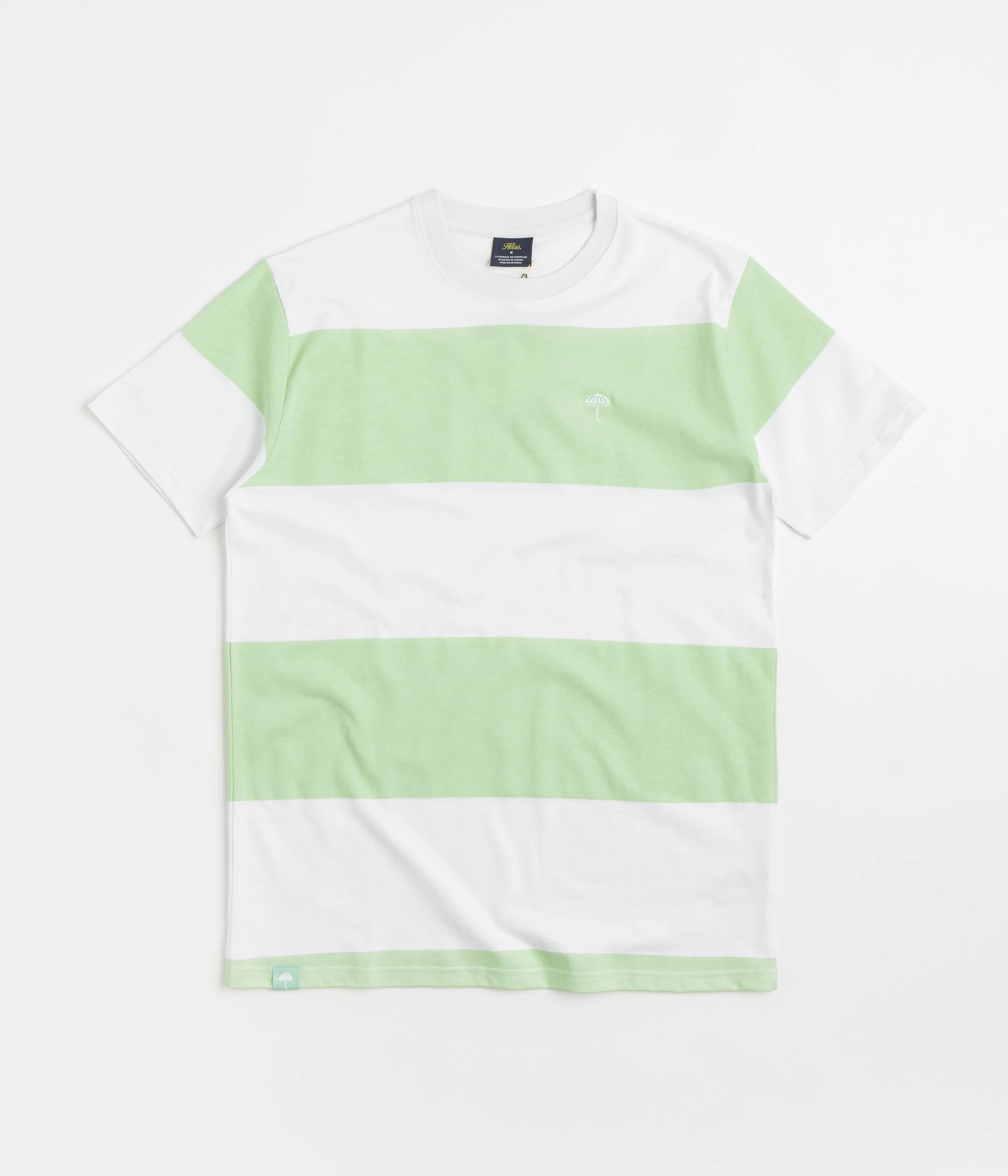 Helas Bateau T-Shirt - White / Pastel Green