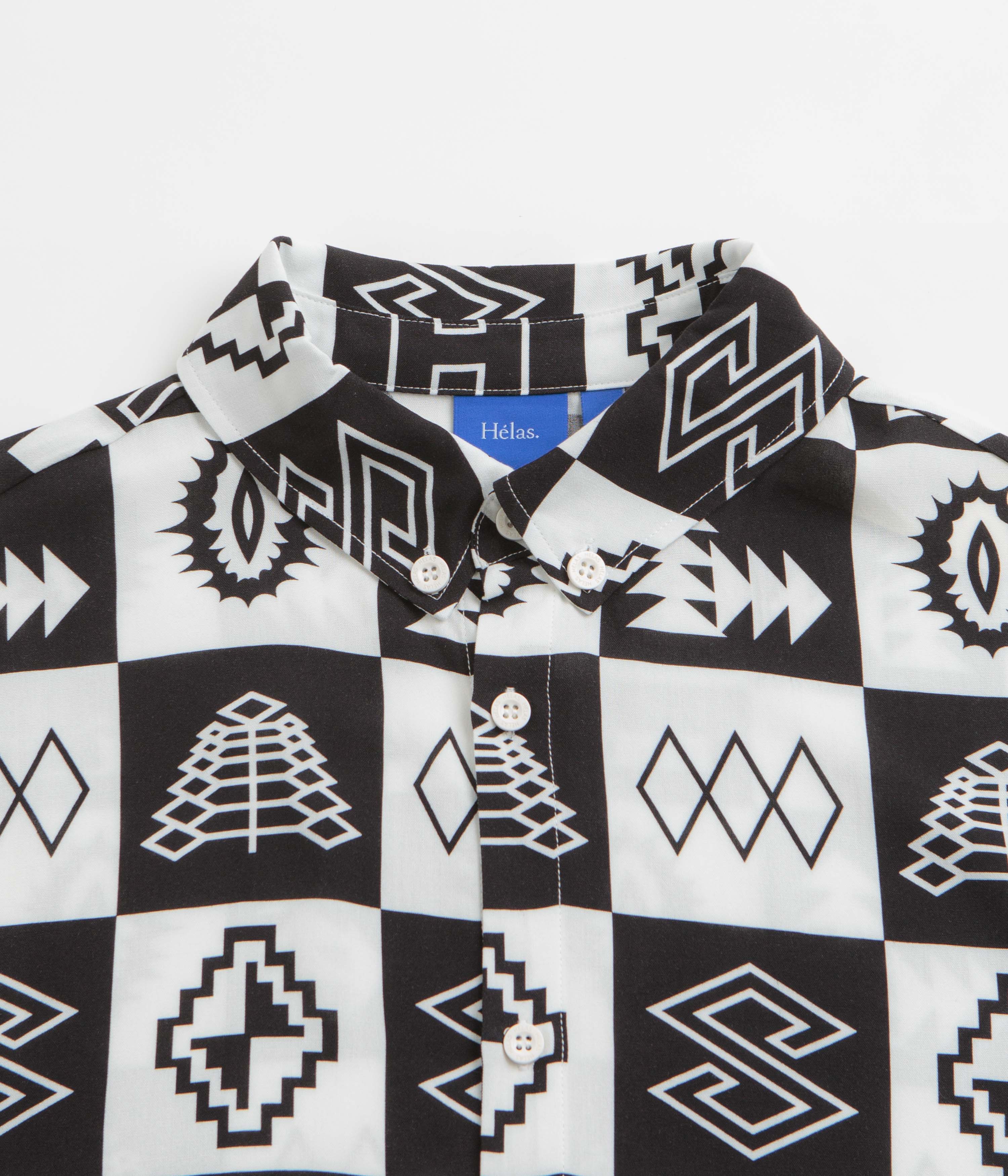 Helas Bel-Air Short Sleeve Shirt - White / Black - Image 2