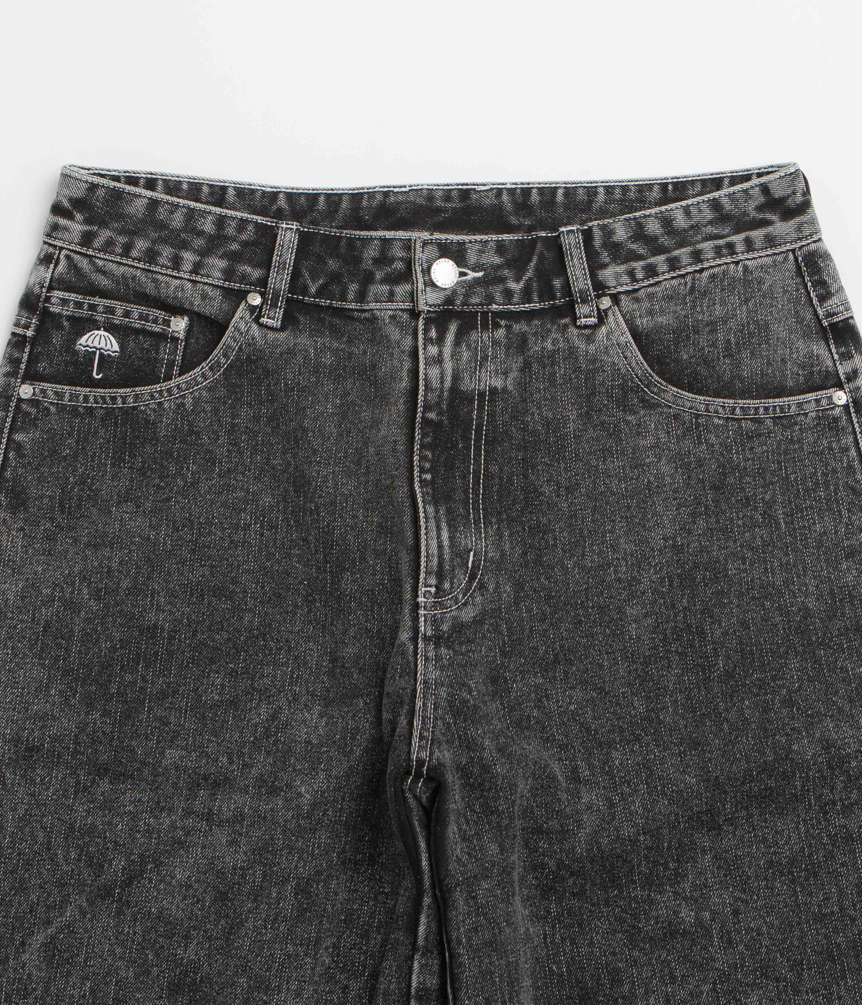 Helas Dieu Grec Jean Shorts - Washed Black - Image 4