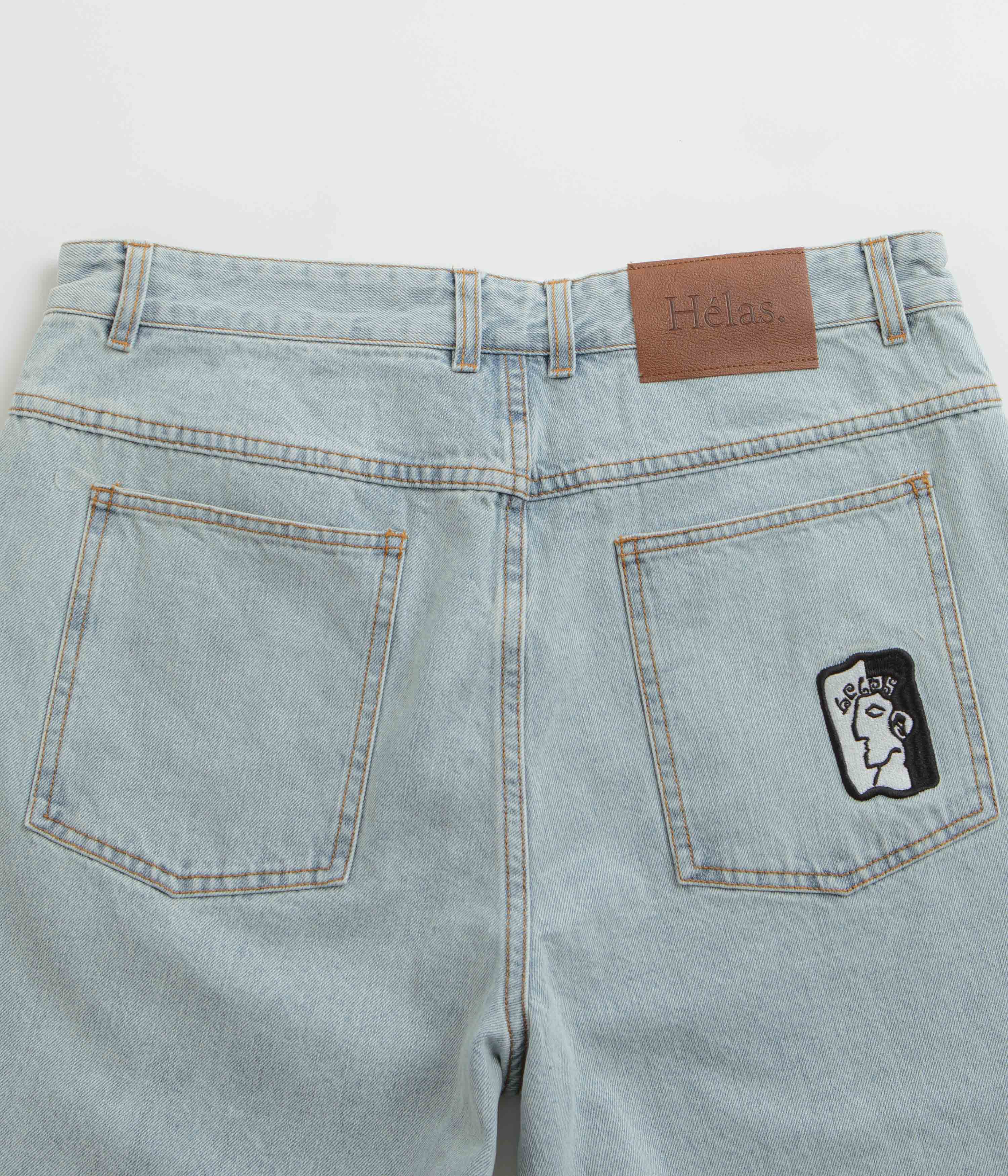 Helas Dieu Grec Jeans Shorts - Light Blue - Image 8