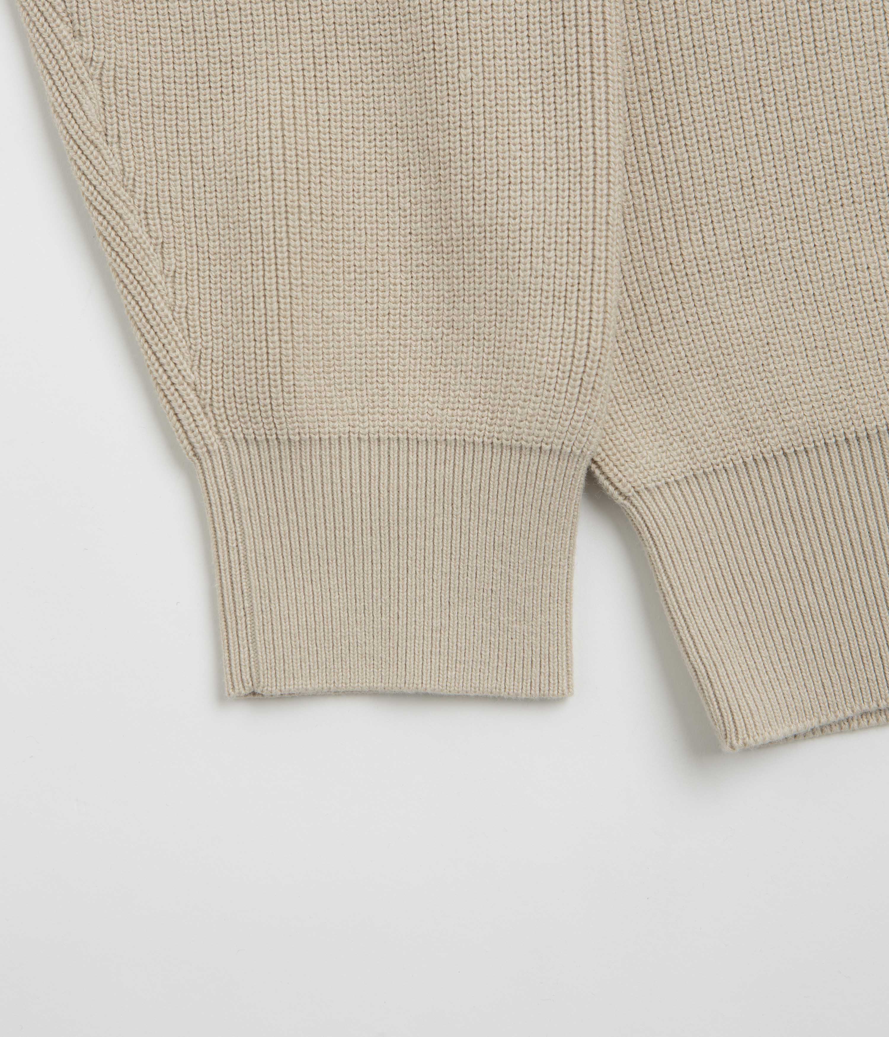 Helas Diploma Quarter Zip Sweatshirt - Beige - Image 2