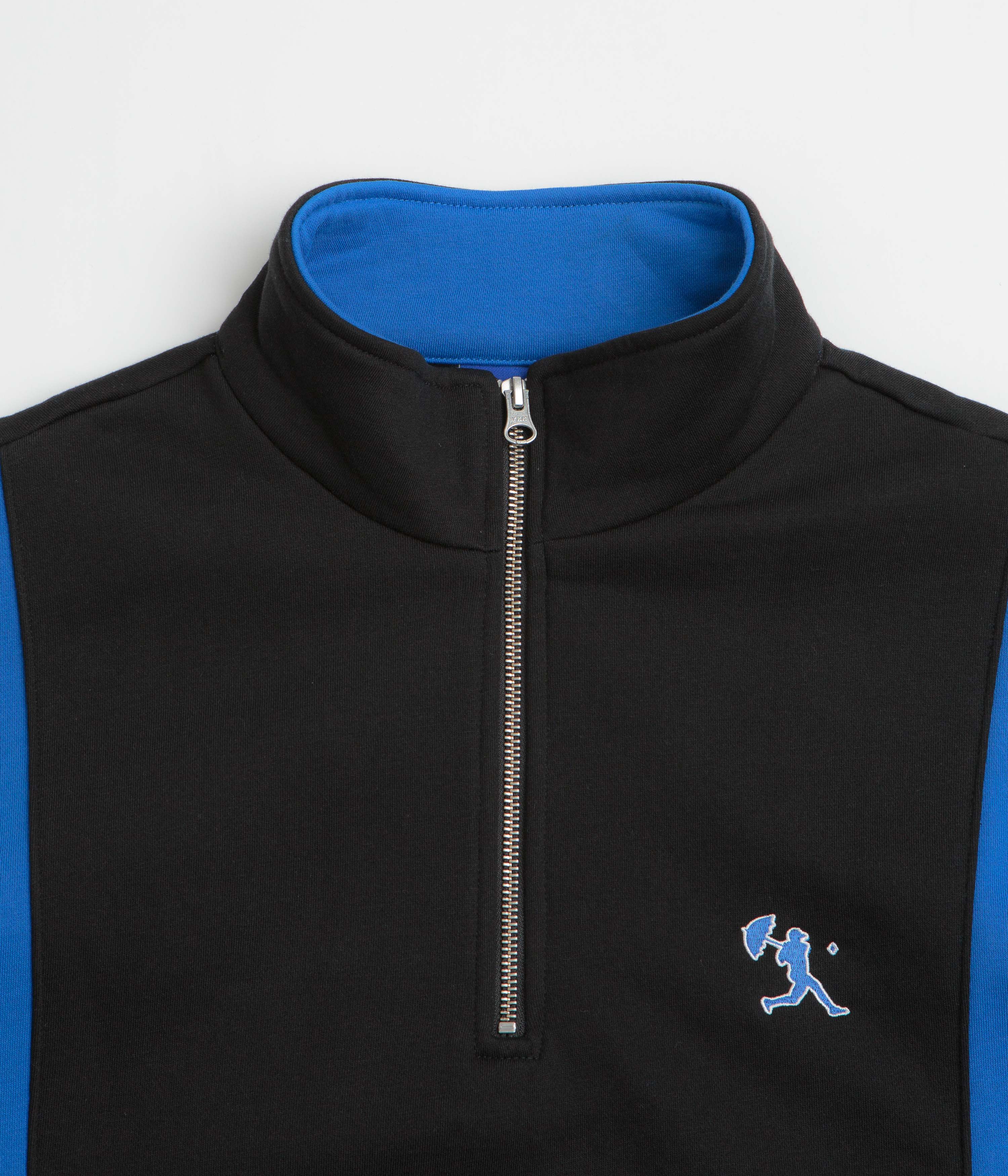 Helas Hoop Quarter Zip Sweatshirt - Blue / Black - Image 3