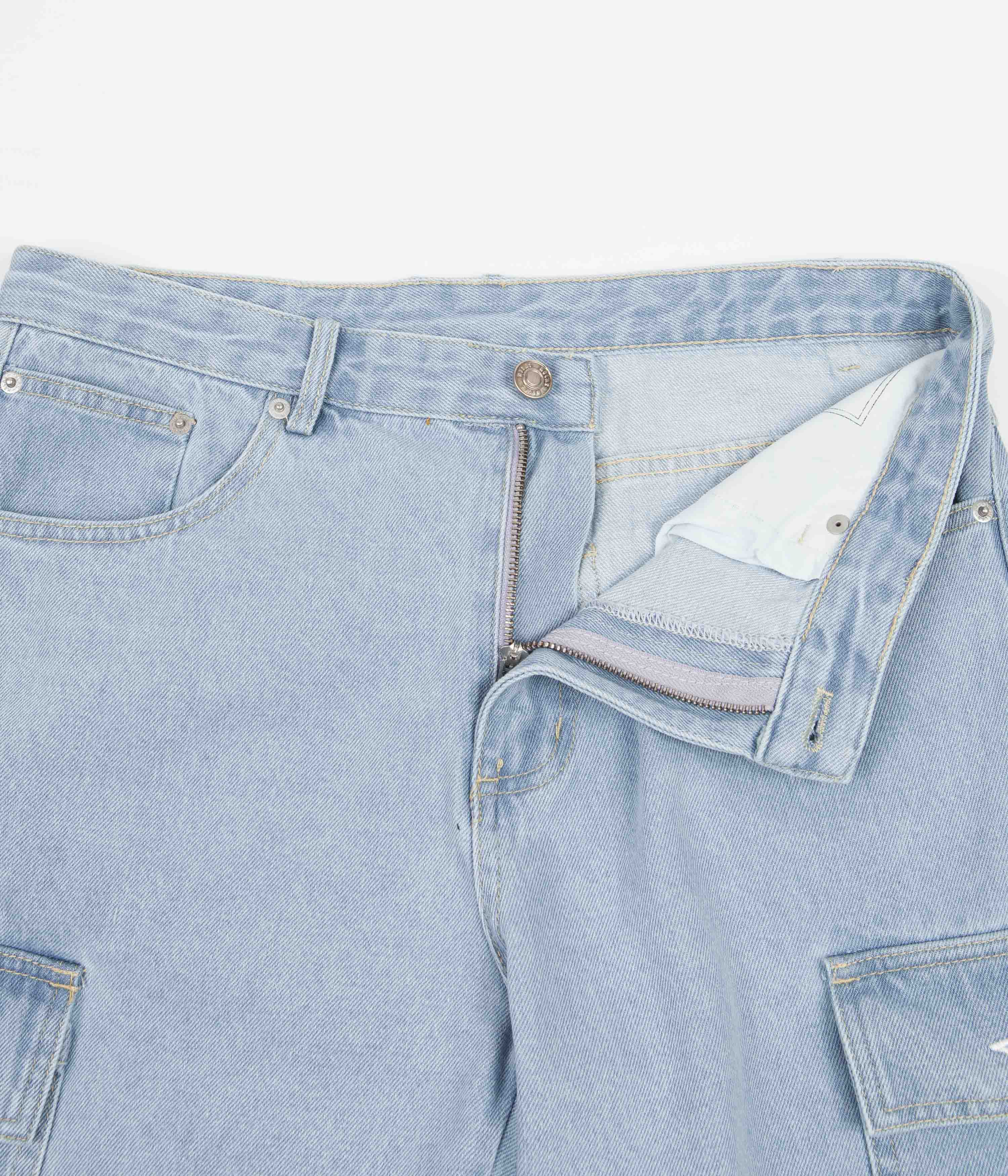 Helas Poke Denim Shorts - Blue - Image 5