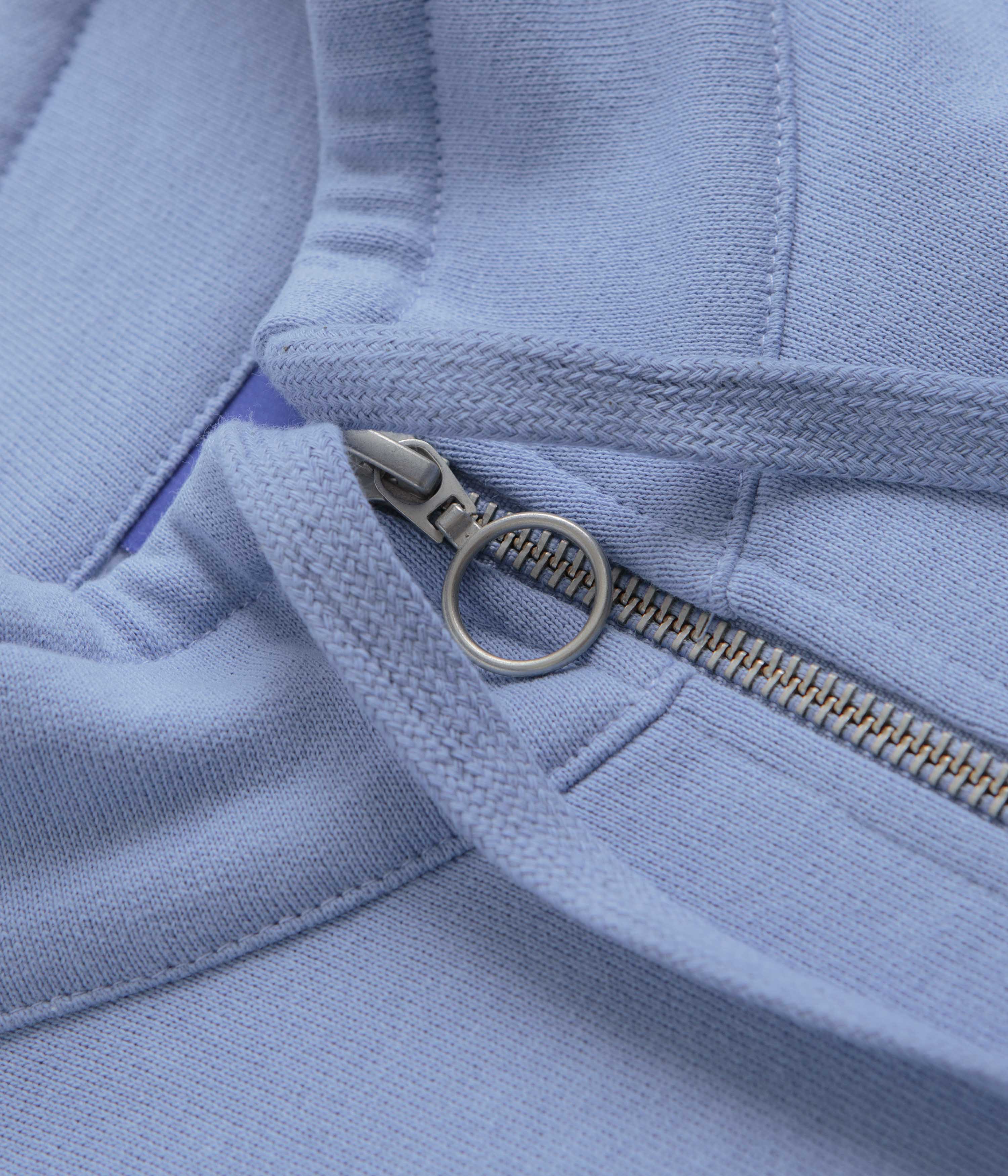 Helas Save Helas Quarter Zip Sweatshirt - Grey Blue - Image 4