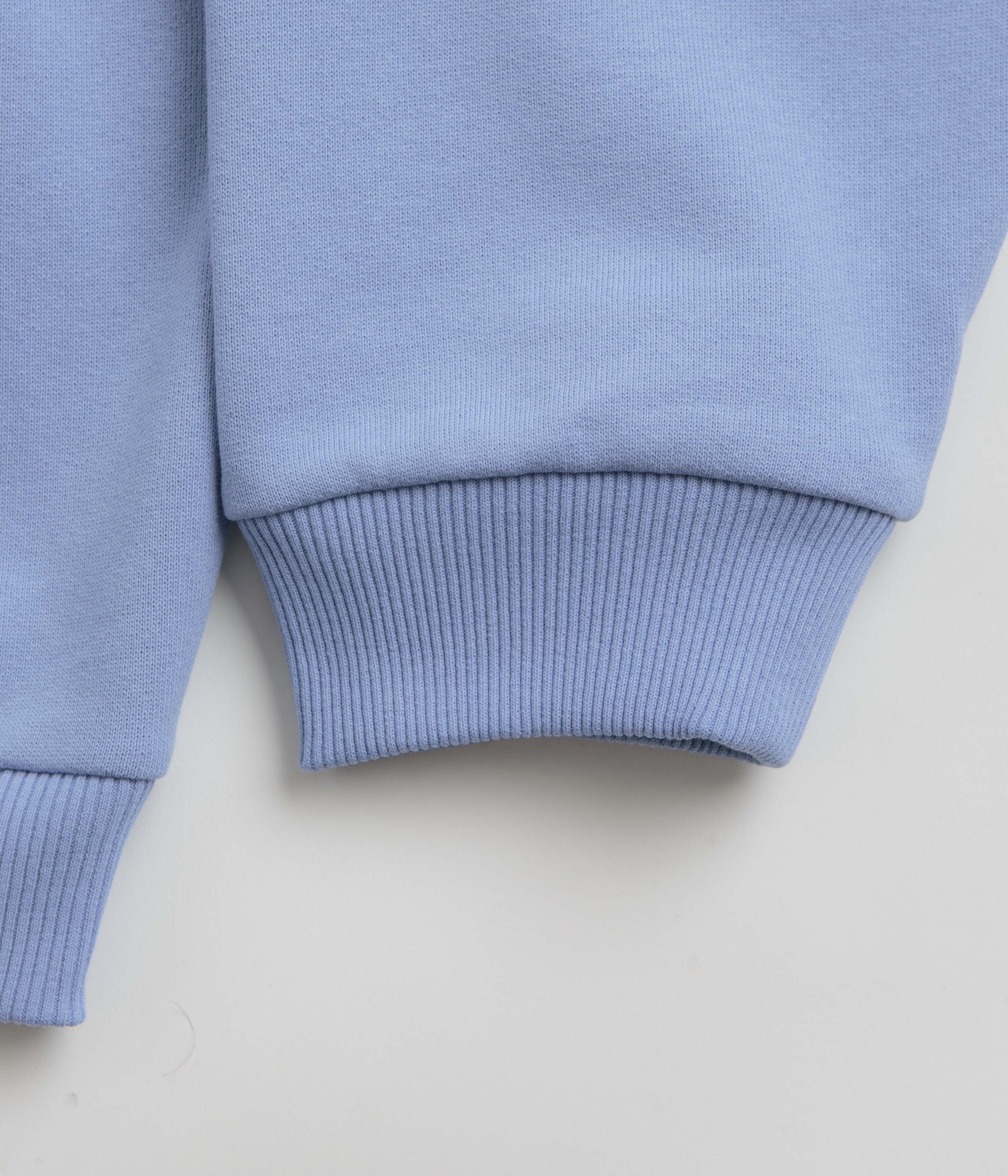 Helas Save Helas Quarter Zip Sweatshirt - Grey Blue - Image 5