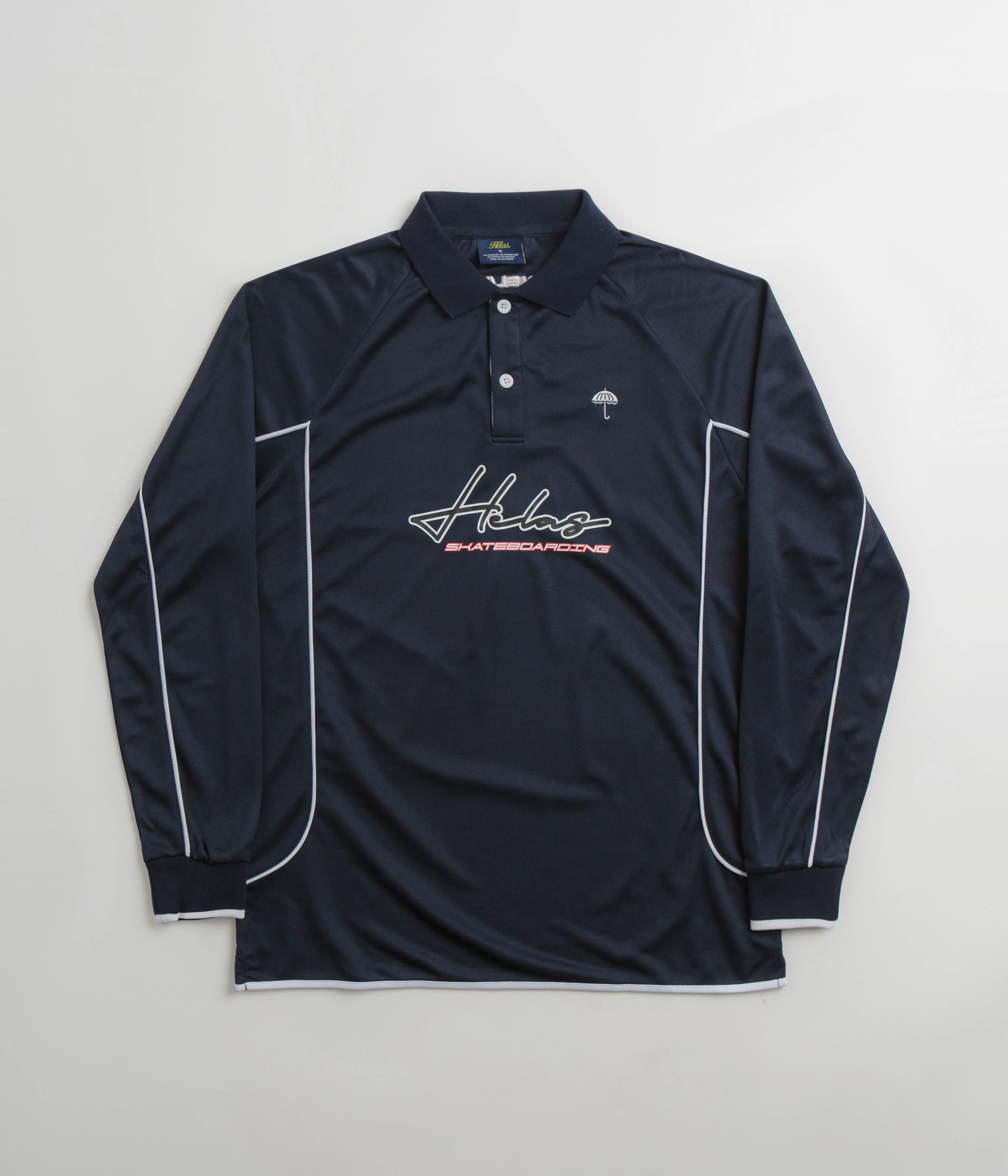Helas Skateboarding Jersey Polo Shirt - Navy