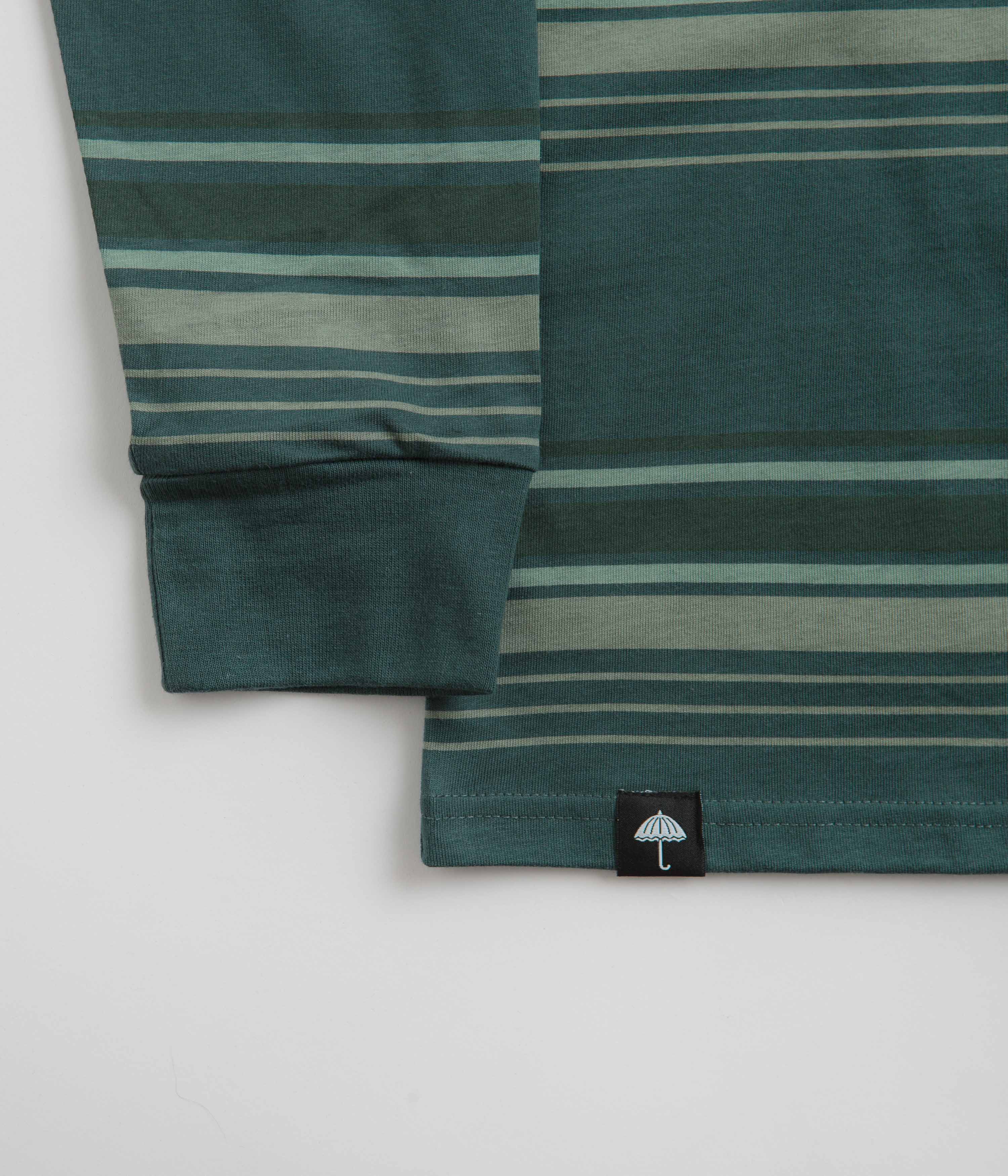 Helas Strip Long Sleeve T-Shirt - Green - Image 2