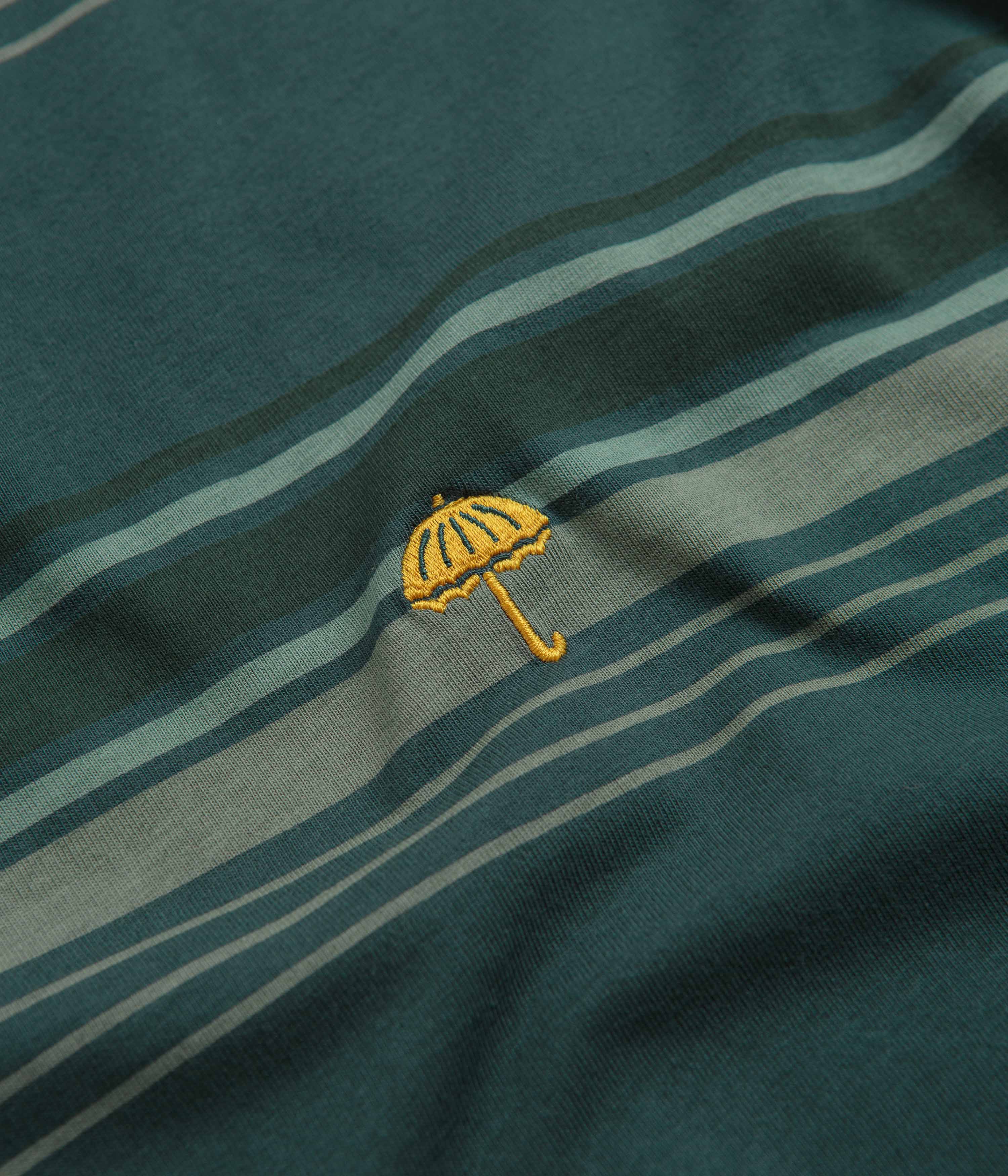 Helas Strip Long Sleeve T-Shirt - Green - Image 3