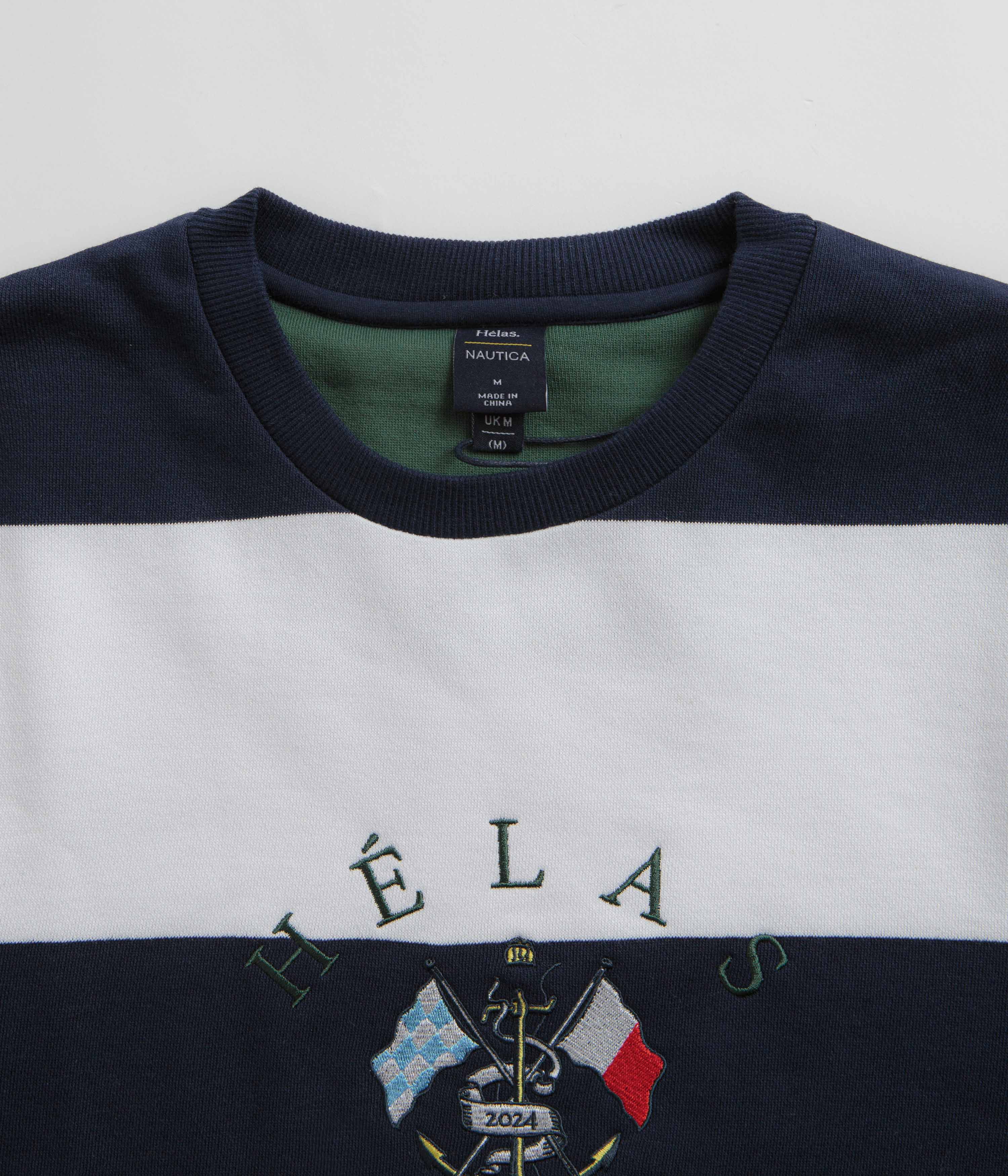 Helas x Nautica Crewneck Sweatshirt - Navy / White - Image 5