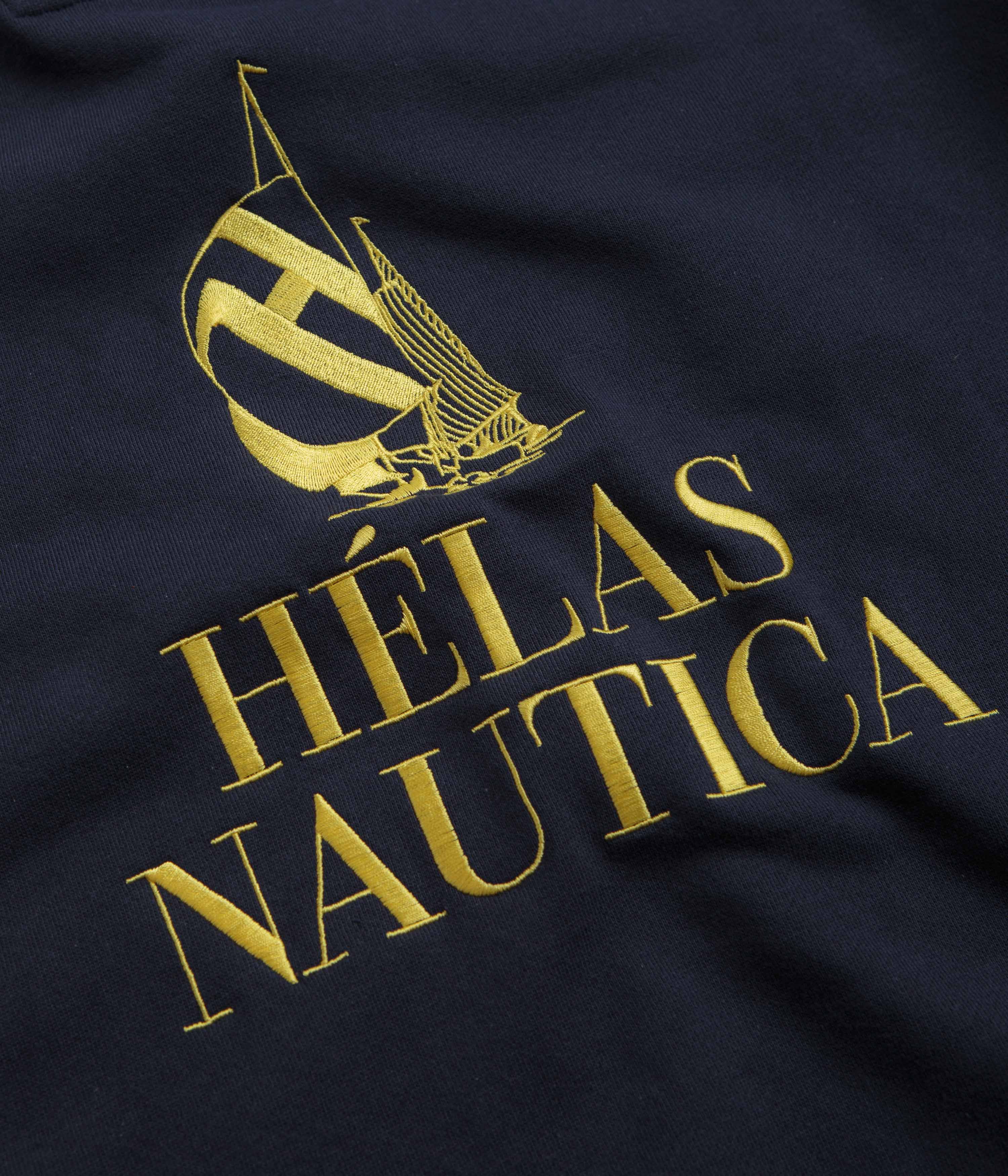 Helas x Nautica Quarter Zip Sweatshirt - Navy - Image 6