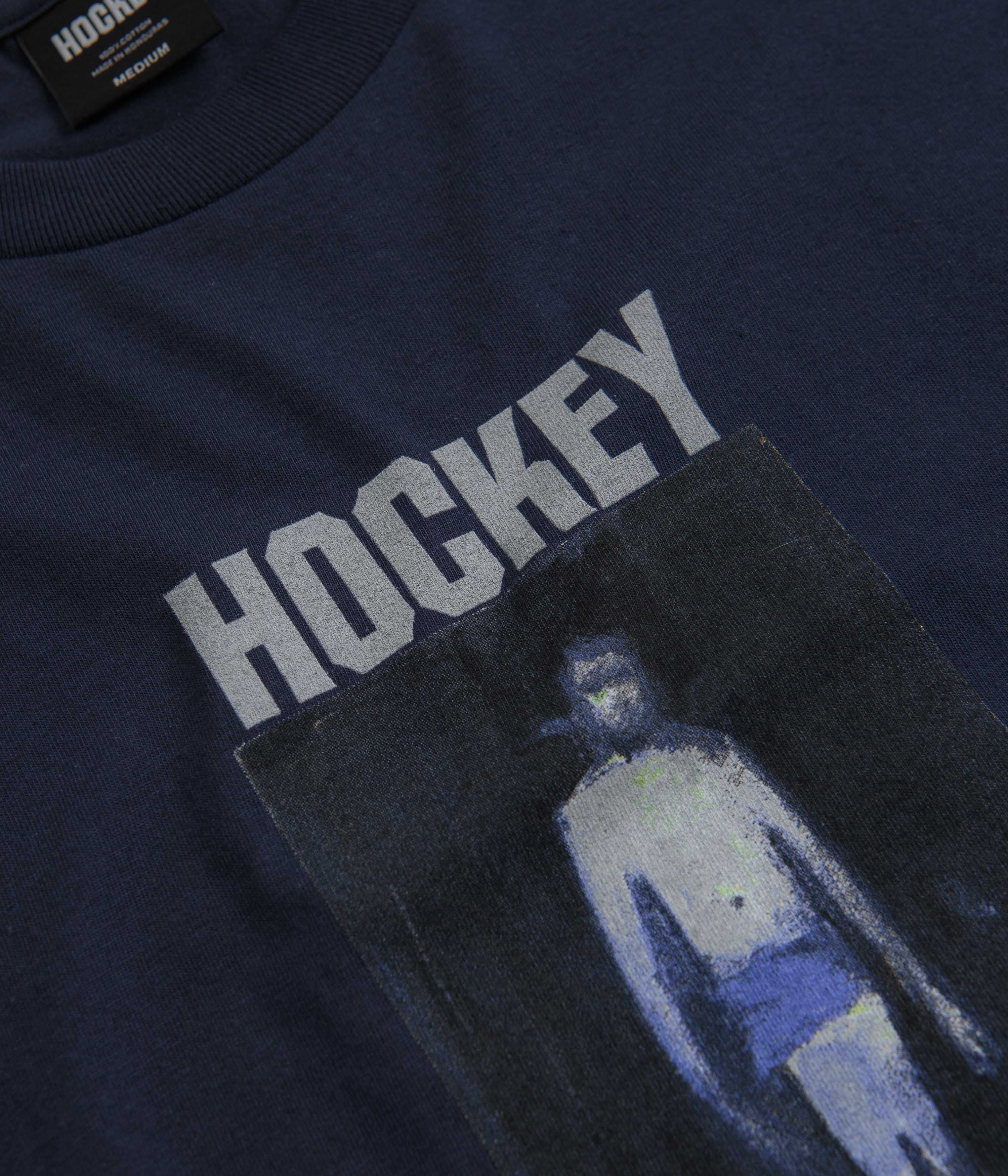 Hockey 50% Of Anxiety T-Shirt - Navy - Image 2