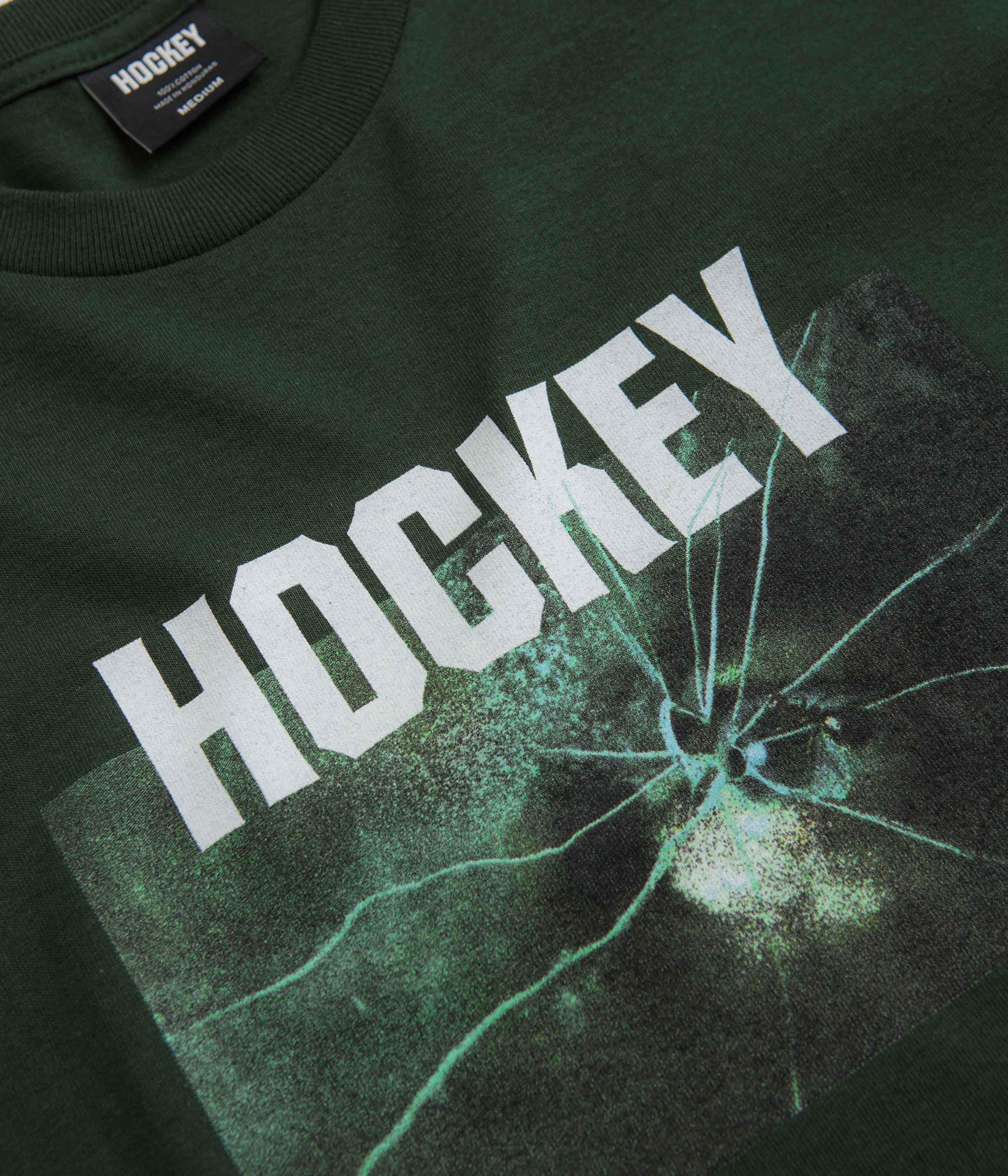 Hockey Thin Ice T-Shirt - Dark Green - Image 2