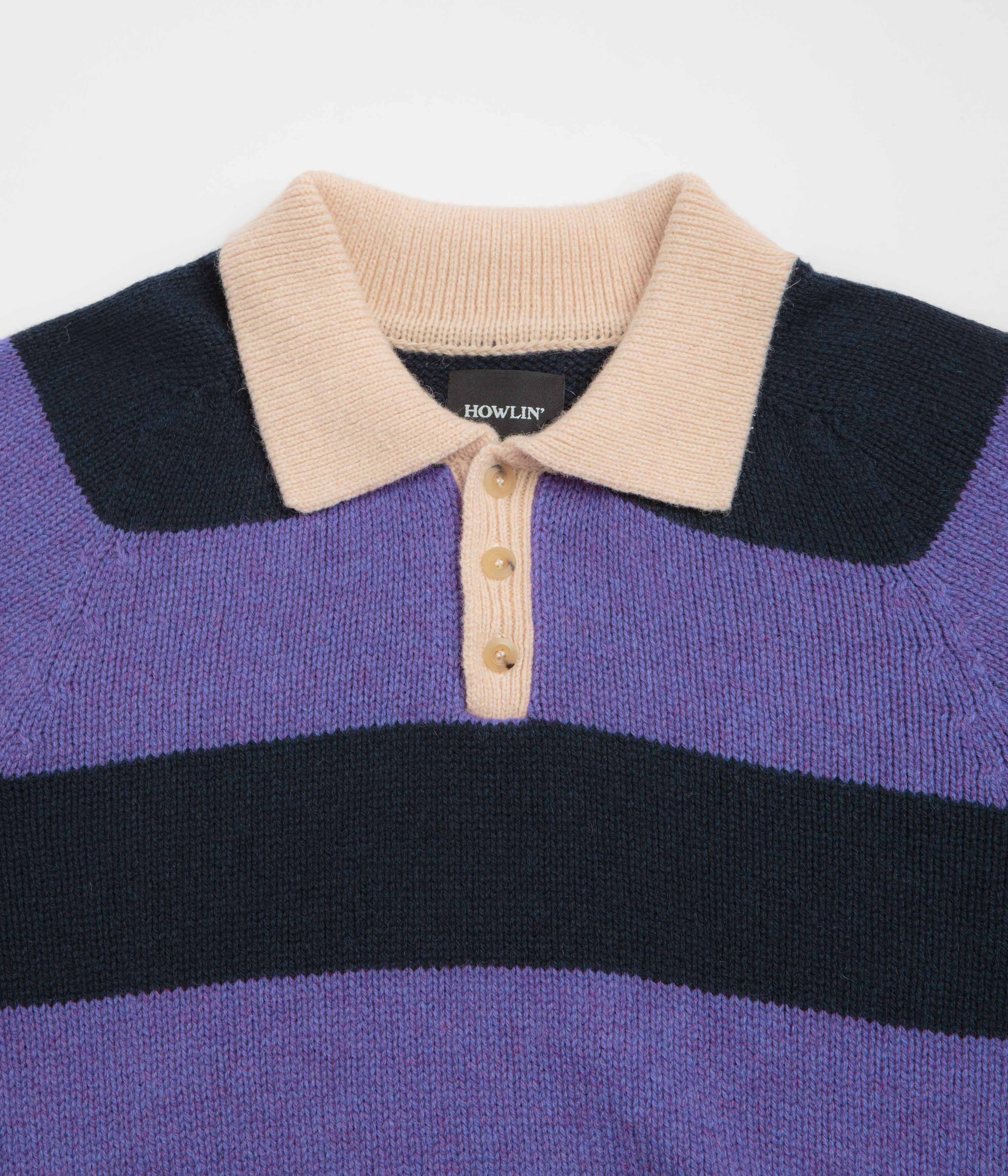 Howlin' Absolute Polo Knit Sweatshirt - Violet Dreams - Image 3