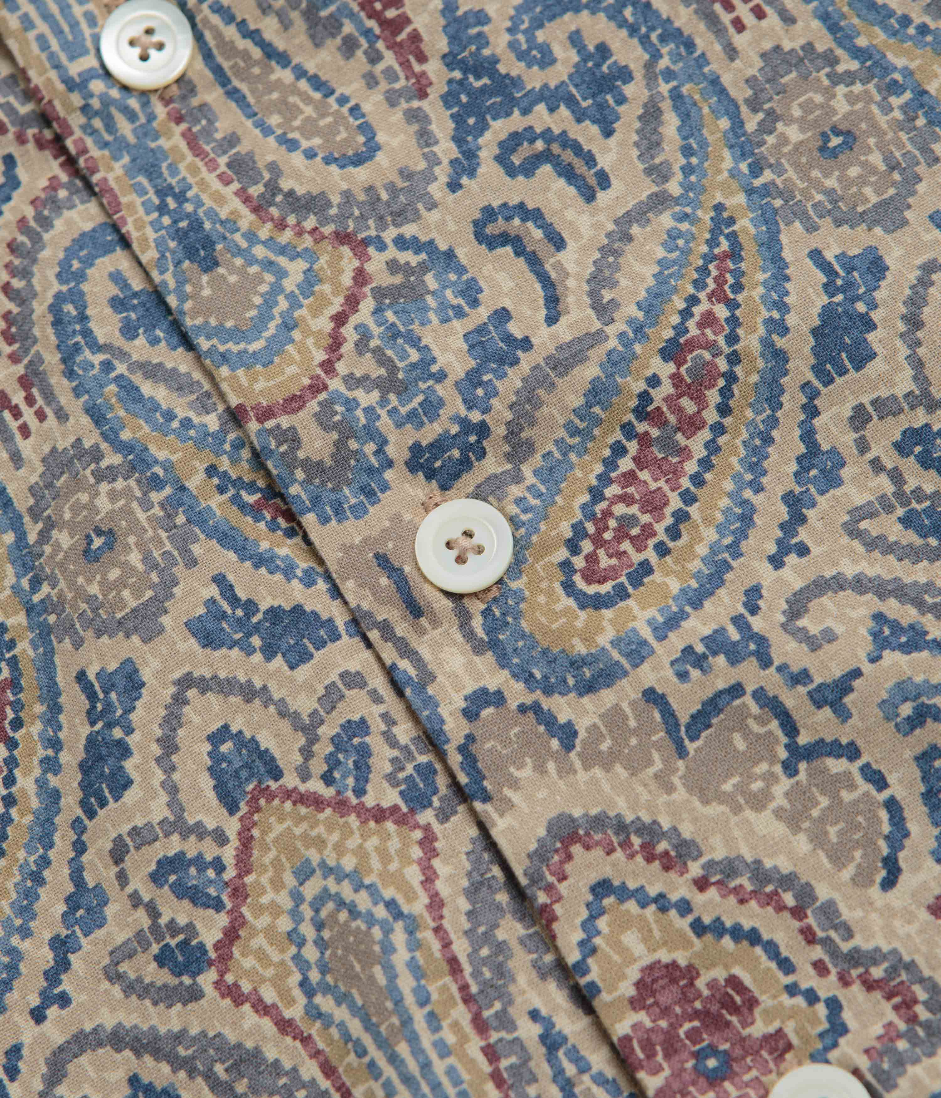 Howlin' Cocktail D’Amore Short Sleeve Shirt - Sand Psych Paisley - Image 3
