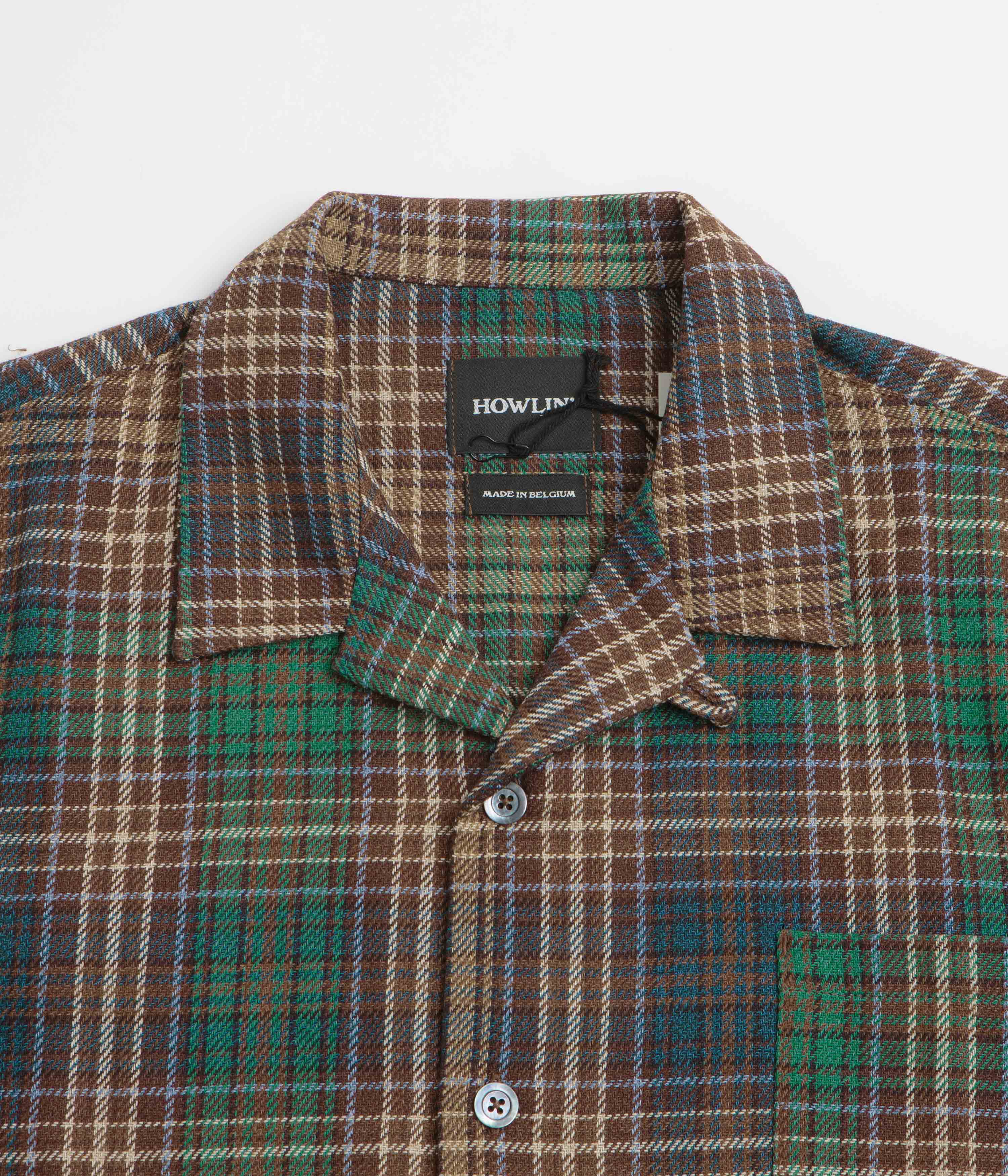 Howlin' Cocktail Short Sleeve Shirt - Sand Check - Image 2