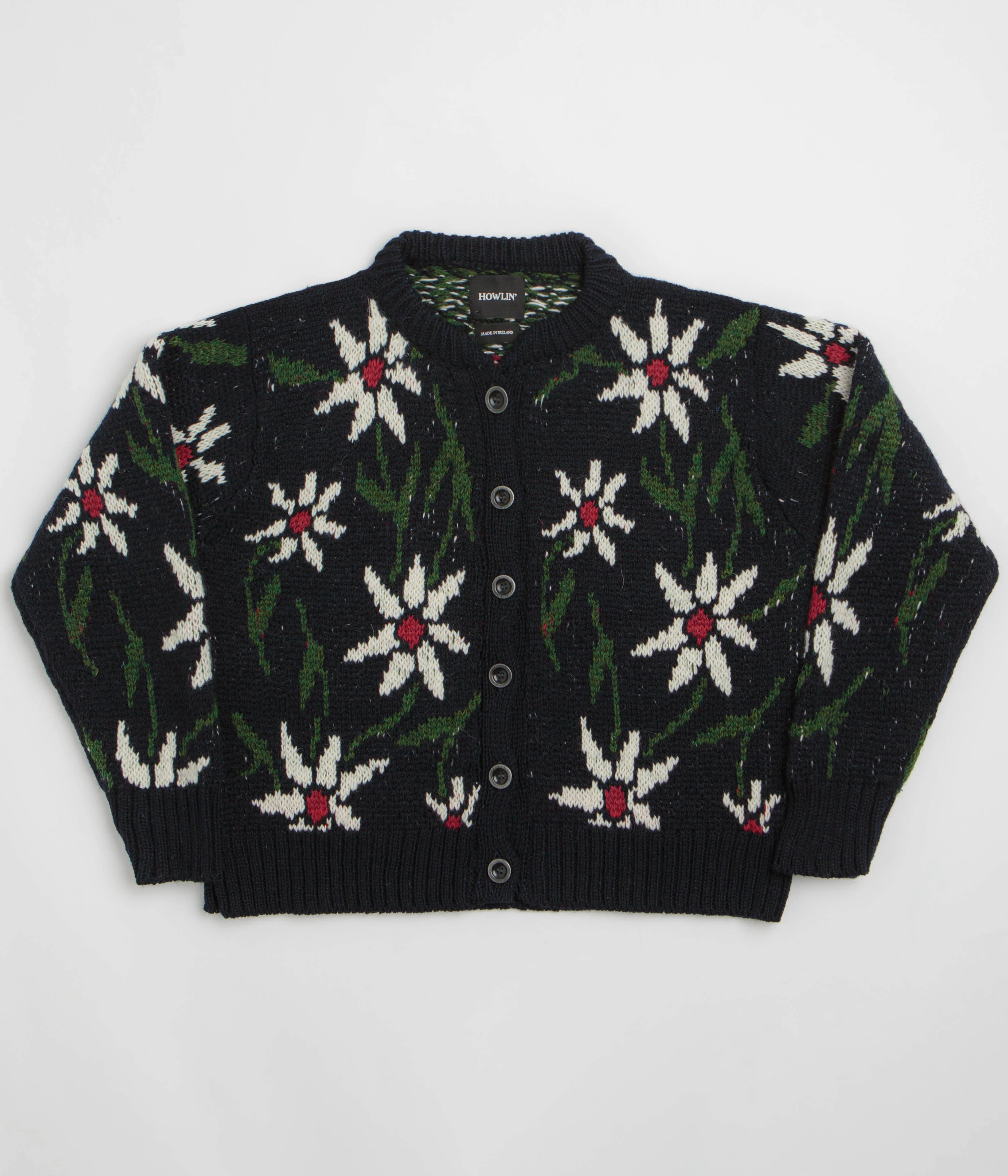 Howlin' Womens Flower Cardigan - Navy