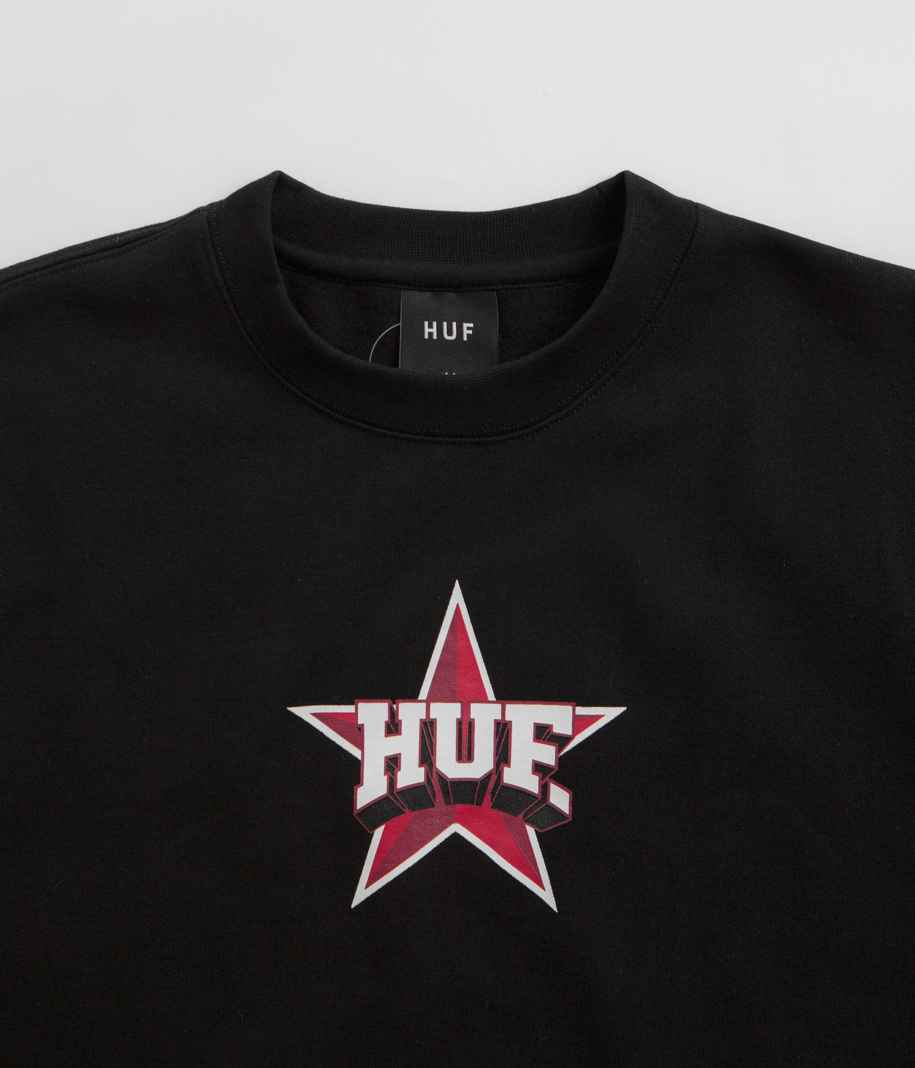 HUF All Star Crewneck Sweatshirt - Black - Image 5