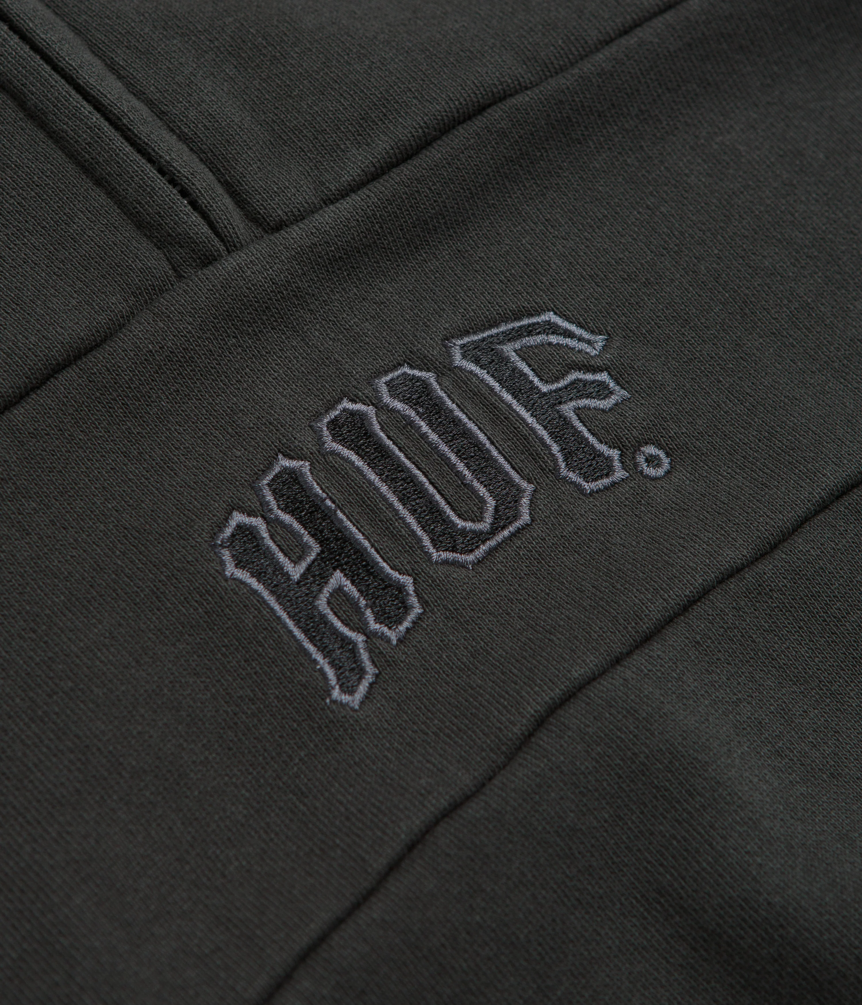 HUF Arch 1/4 Zip Fleece - Vintage Black - Image 3