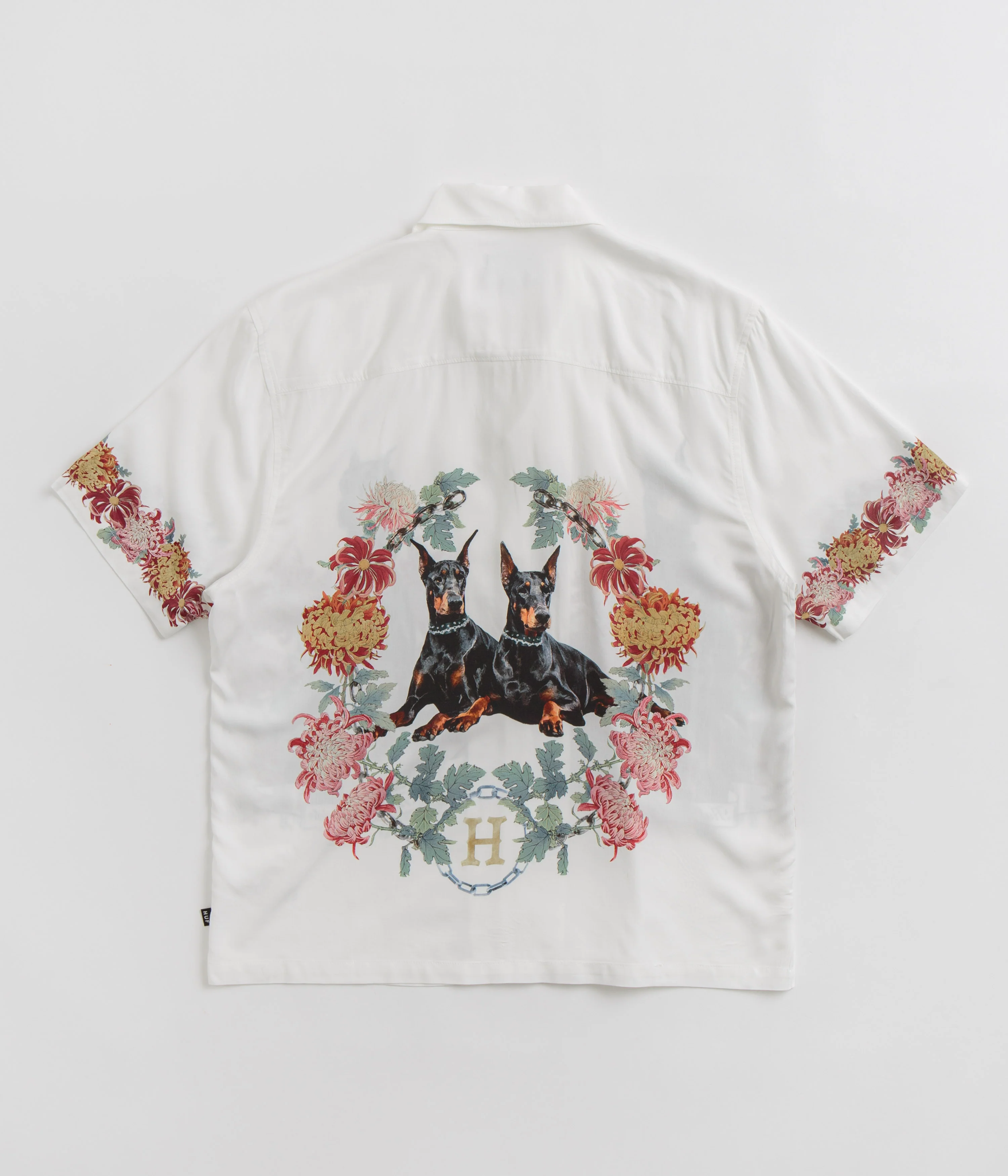 HUF Best Boys Resort Short Sleeve Shirt - White - Image 2