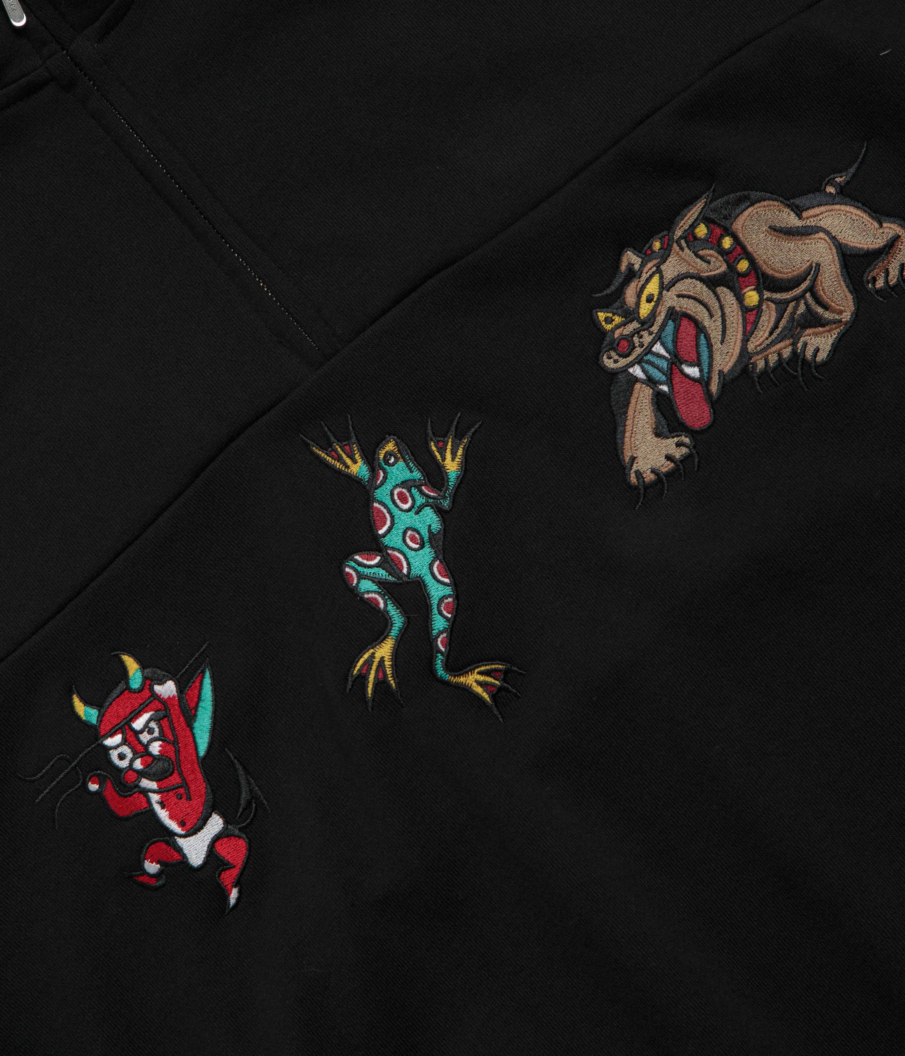HUF Bledsoe 1/4 Zip Fleece - Black - Image 5