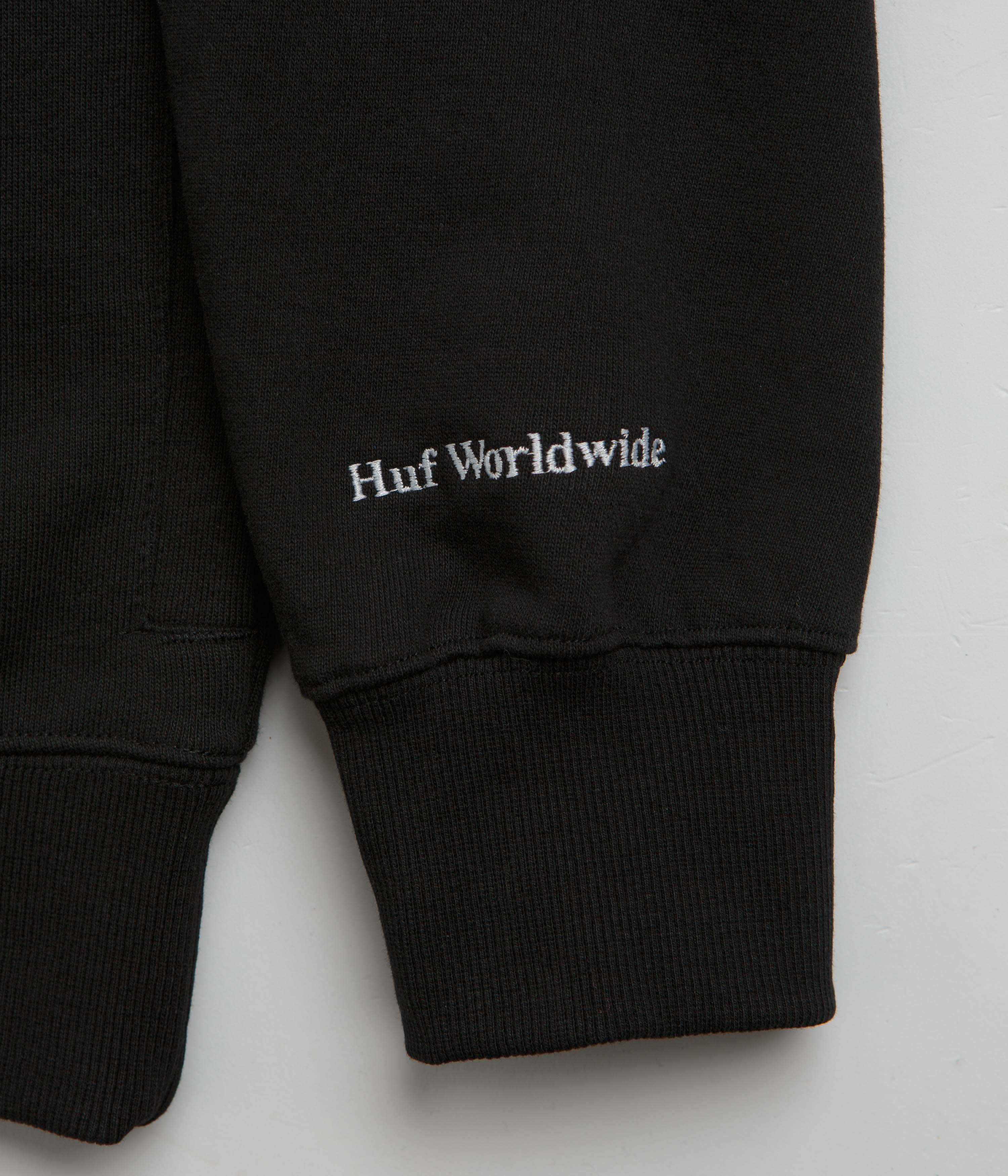 HUF Bledsoe 1/4 Zip Fleece - Black - Image 7
