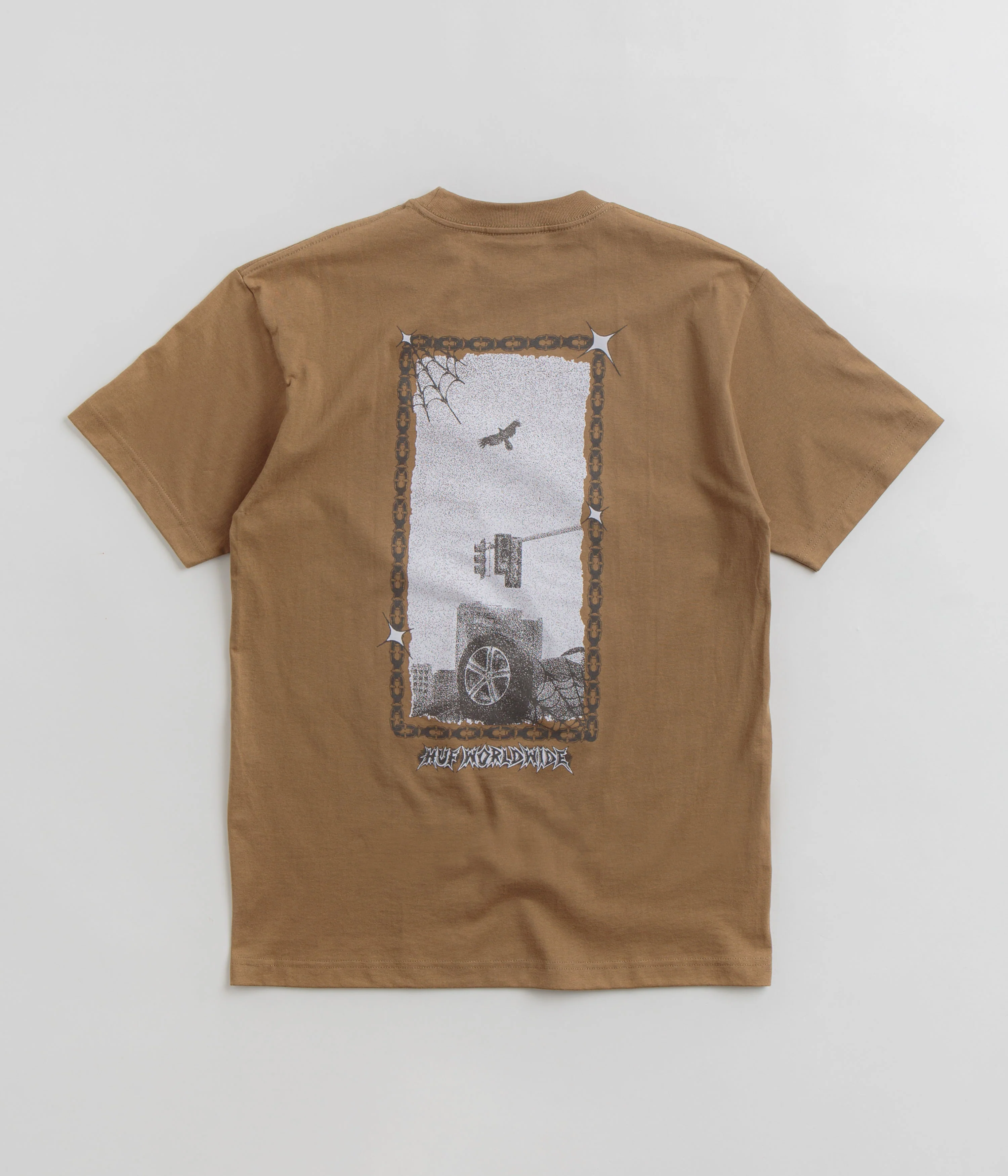 HUF Car Club T-Shirt - Camel - Image 2