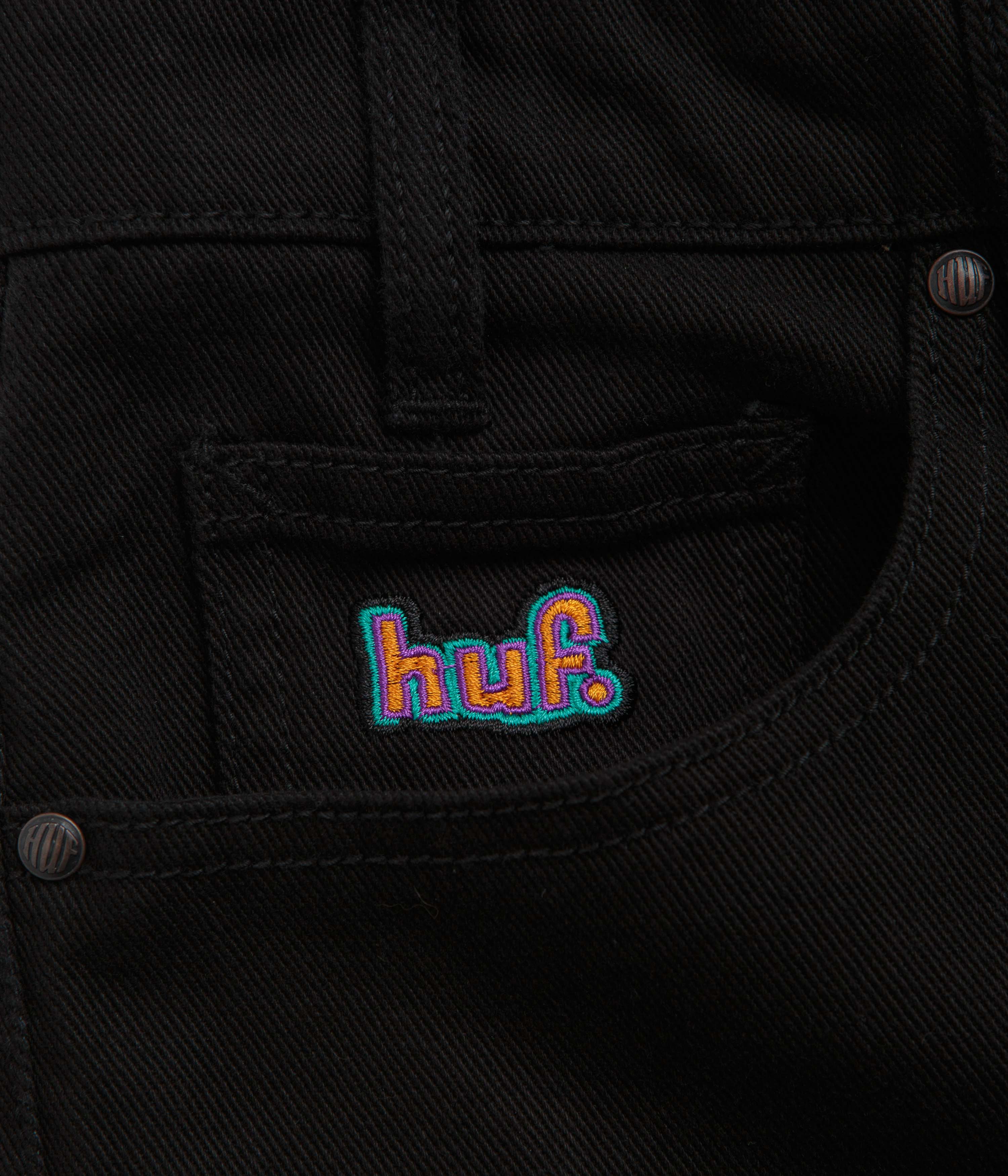 HUF Cromer Jeans - Black / Copper - Image 4