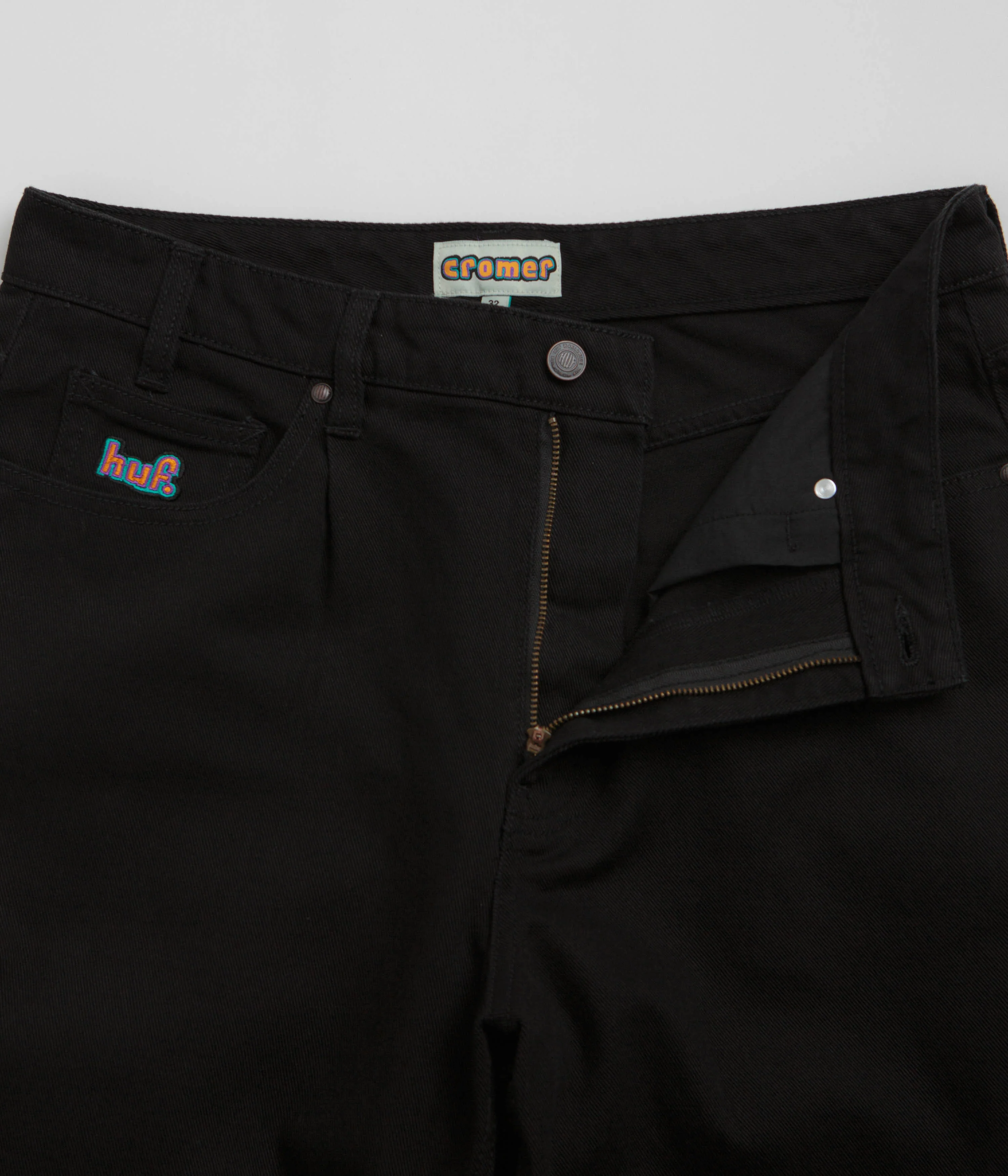 HUF Cromer Jeans - Black / Copper - Image 6