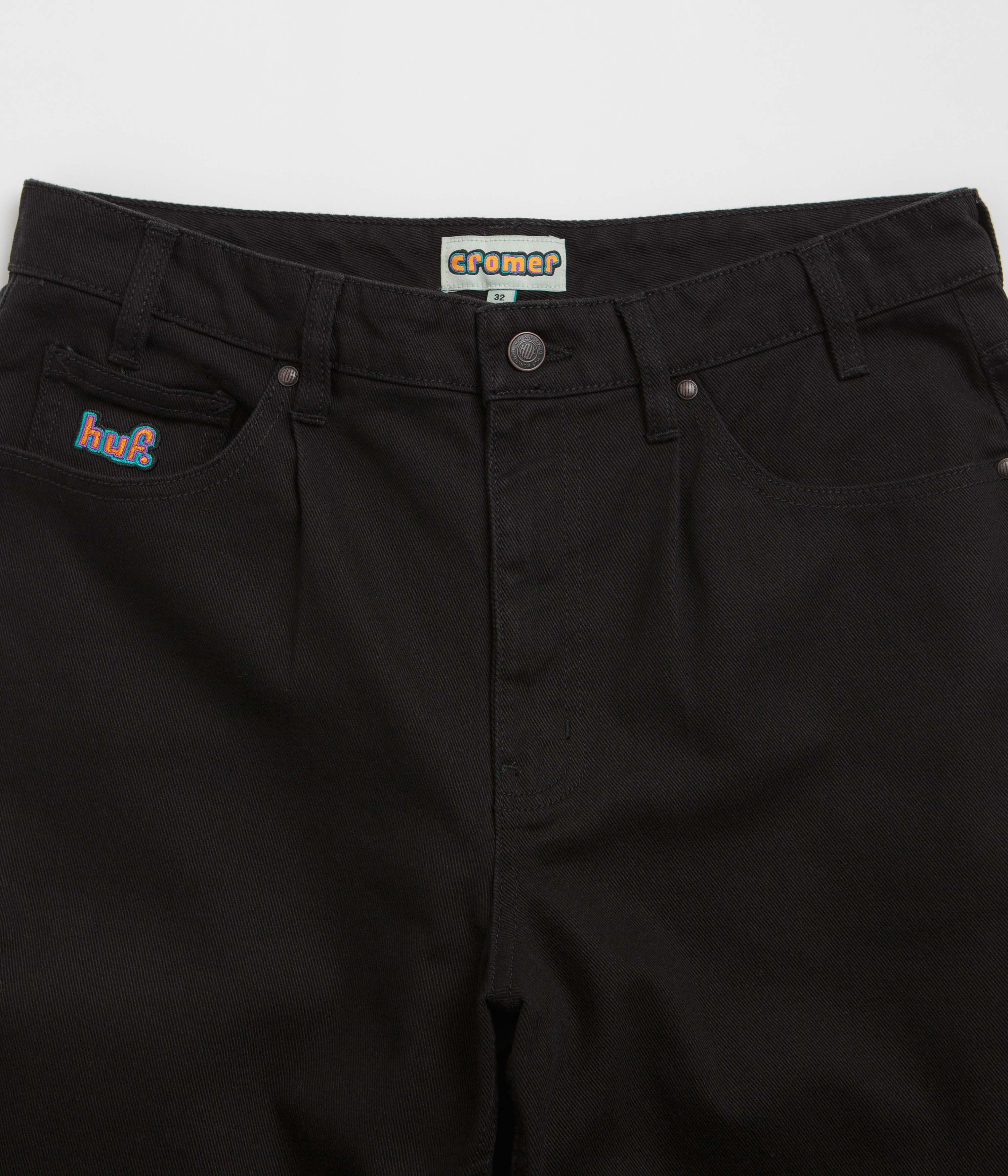 HUF Cromer Jeans - Black / Copper - Image 7