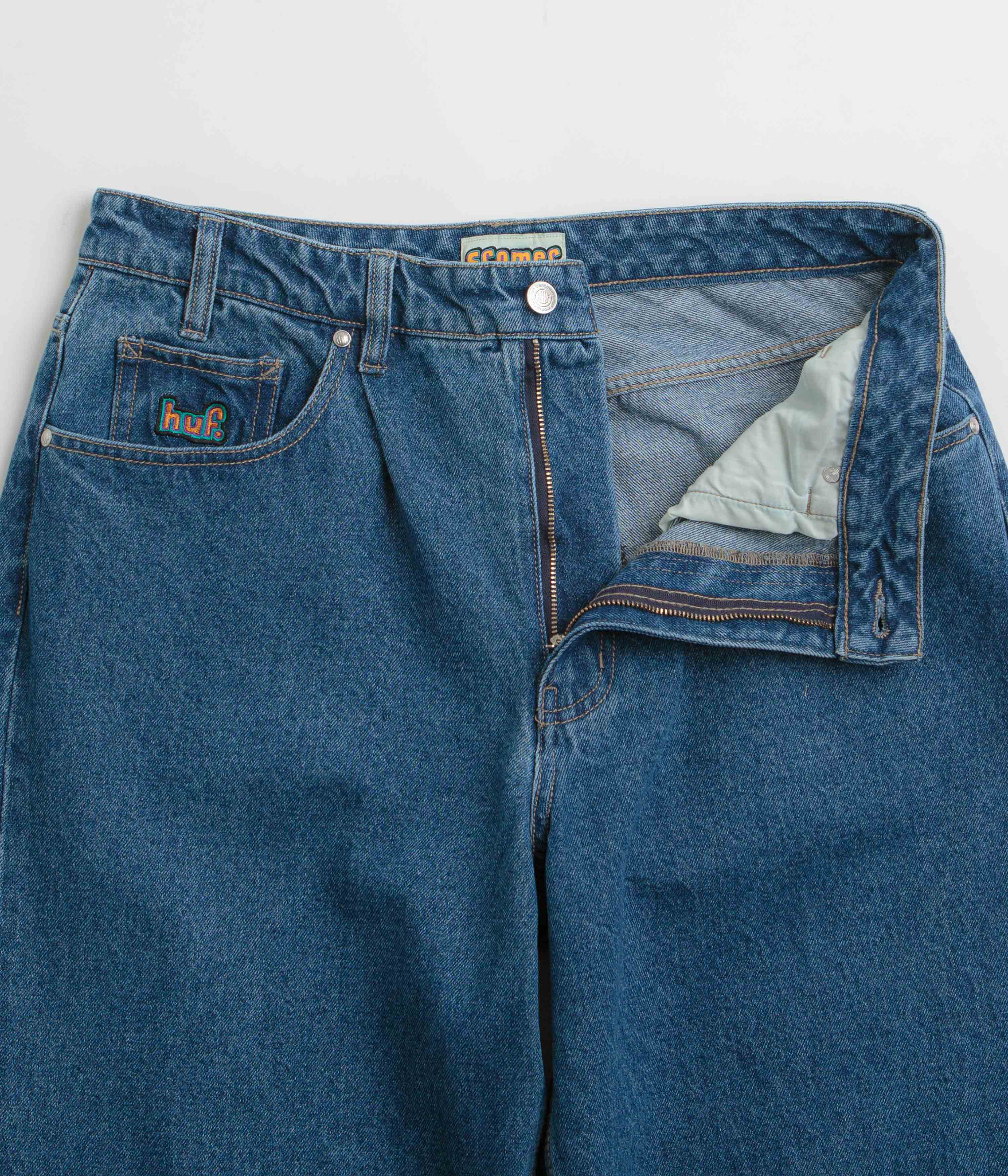 HUF Cromer Jeans - Stone Wash Indigo - Image 5