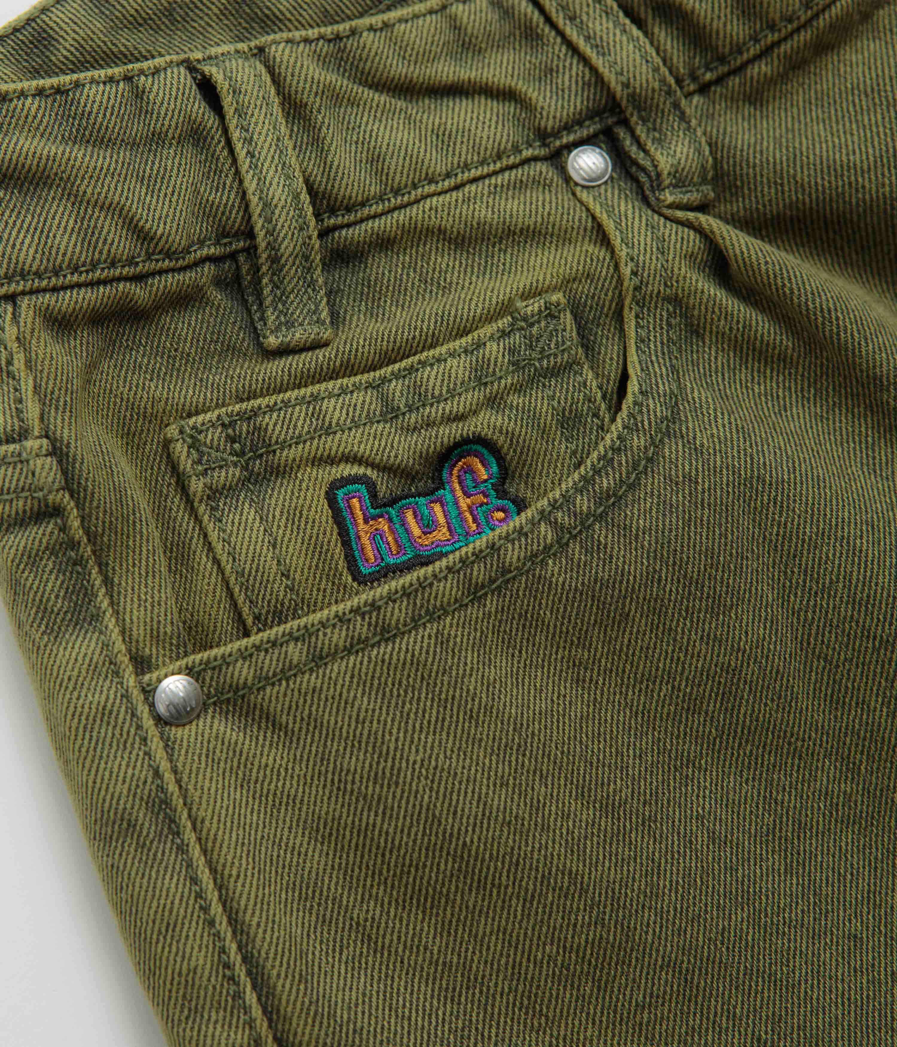 HUF Cromer Washed Pants - Dried Herb - Image 4