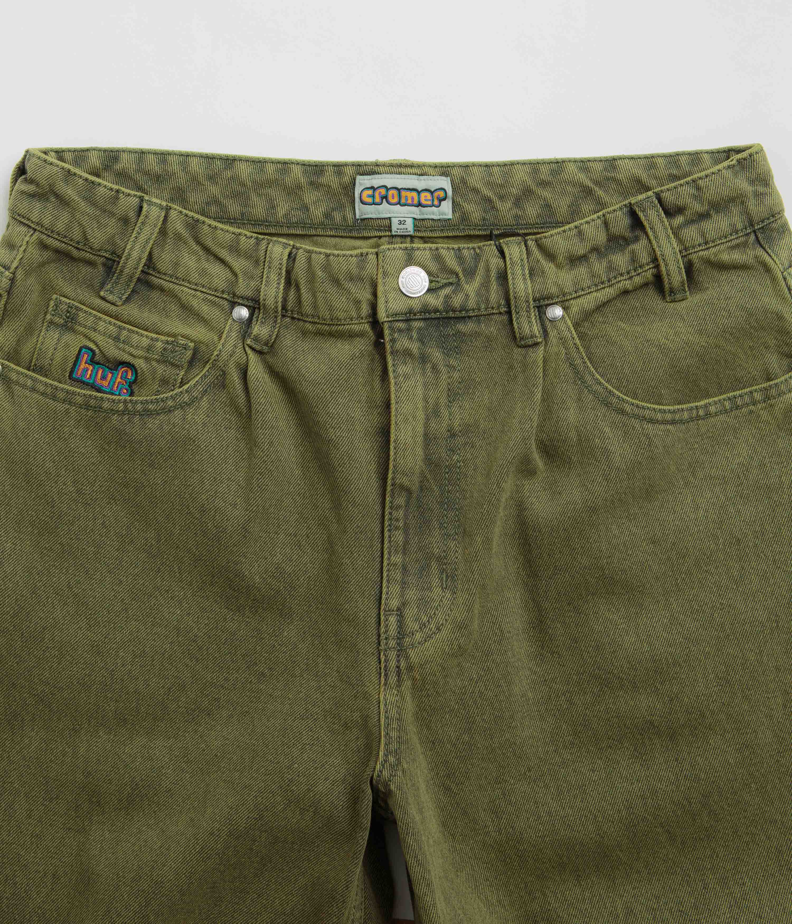 HUF Cromer Washed Pants - Dried Herb - Image 5