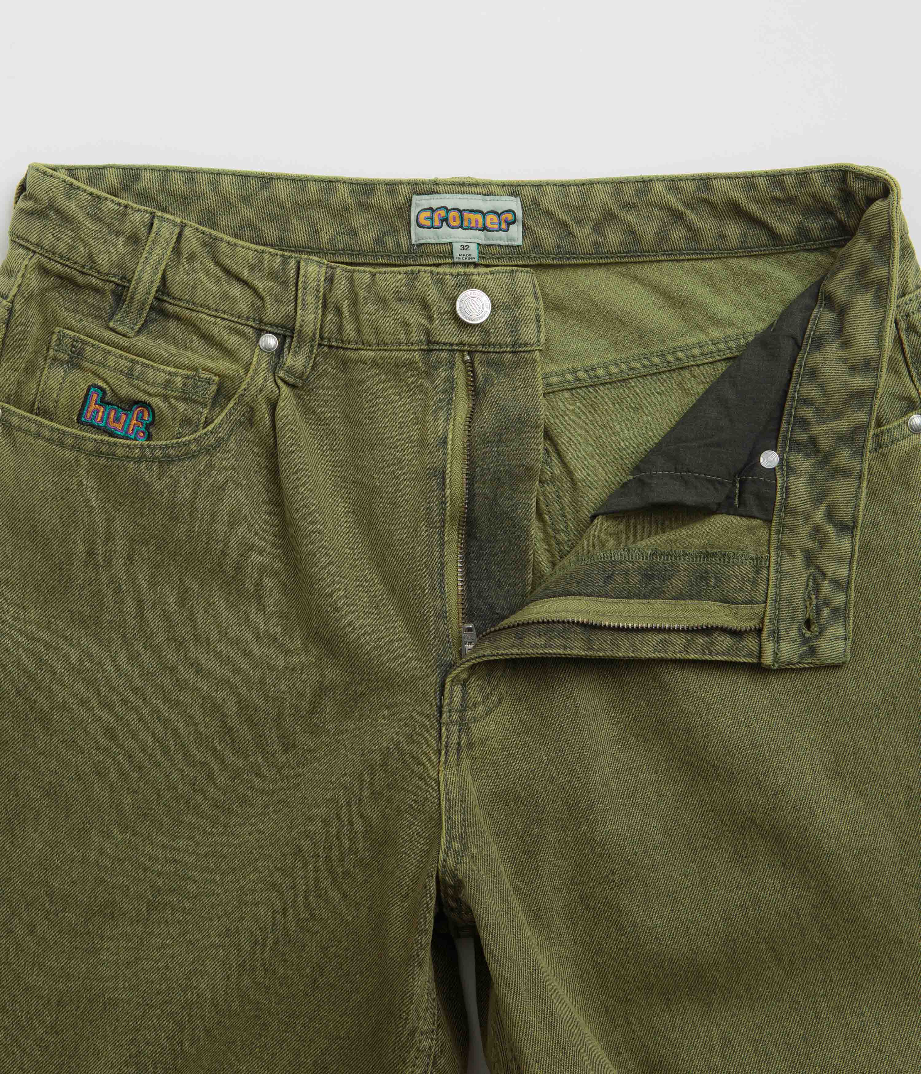 HUF Cromer Washed Pants - Dried Herb - Image 6