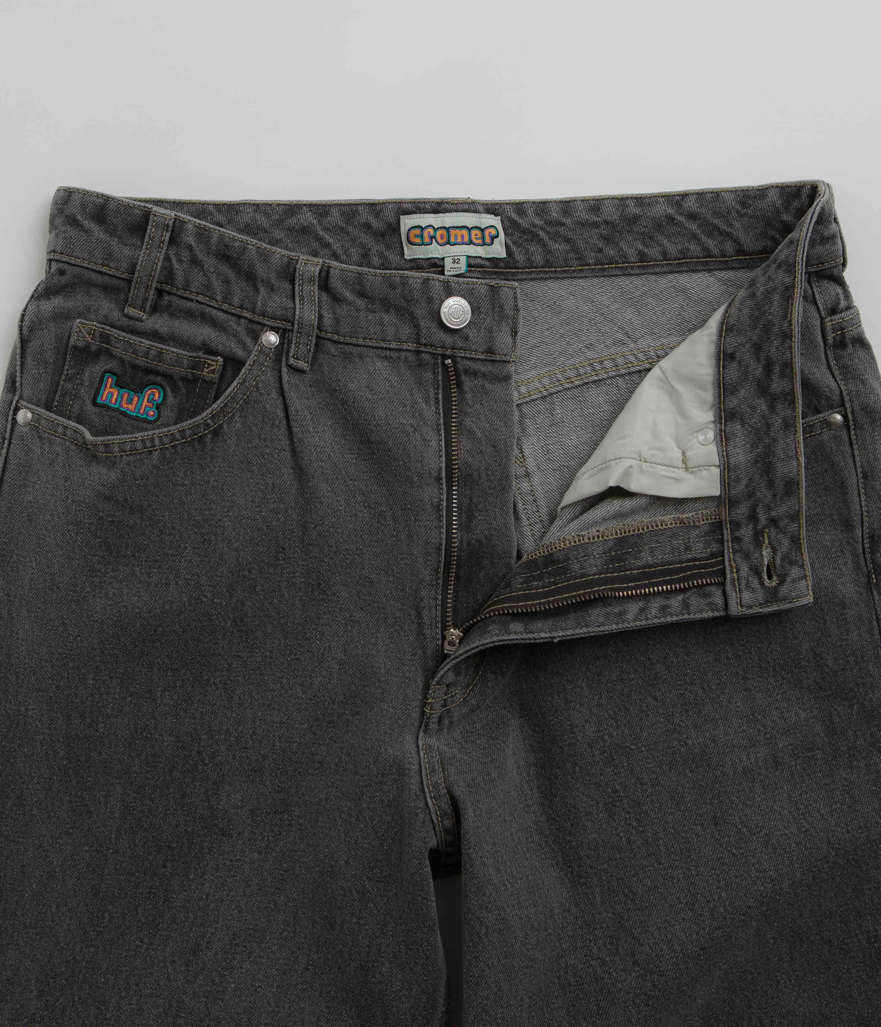 HUF Cromer Washed Pants - Frost Grey - Image 5