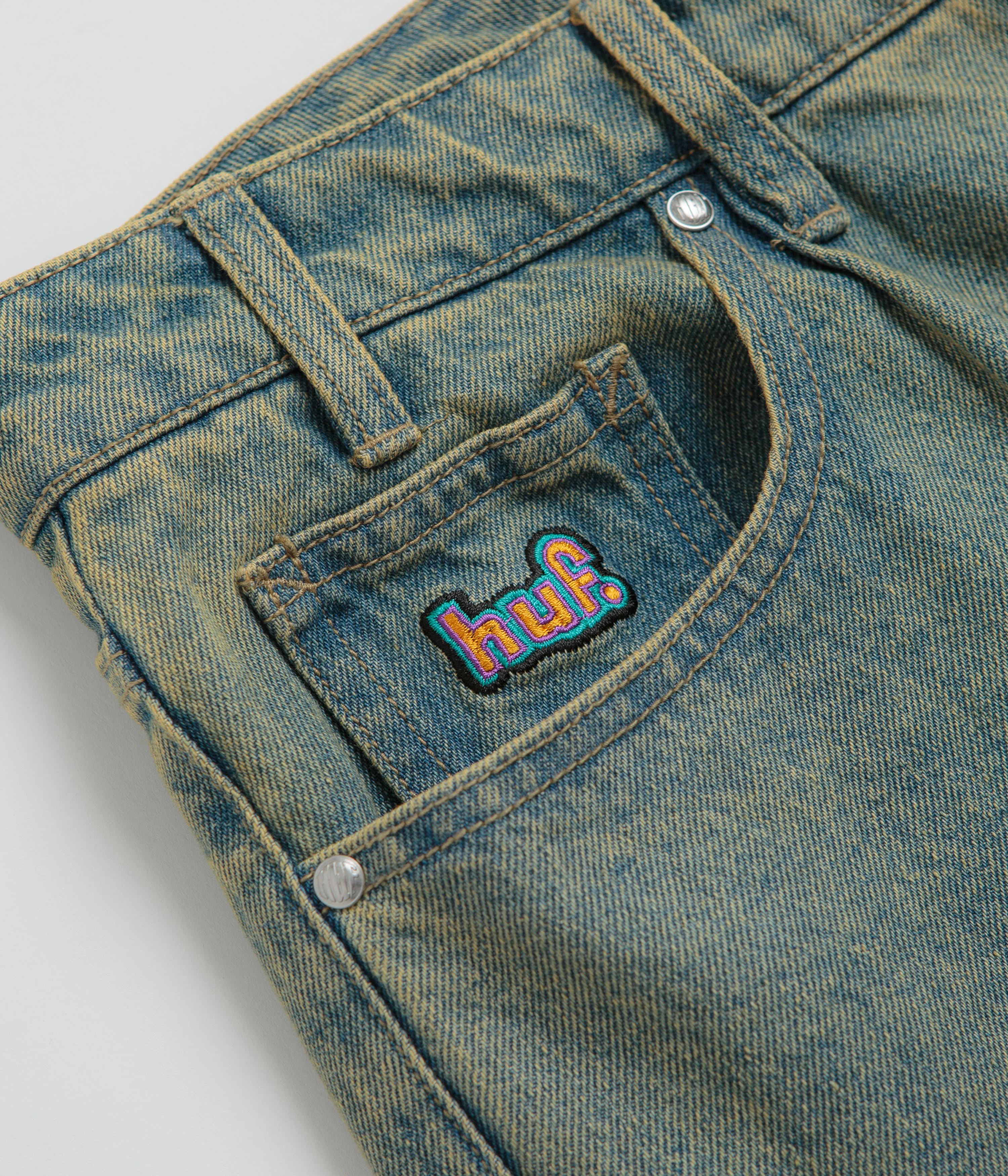 HUF Cromer Washed Pants - Indigo Earth - Image 7