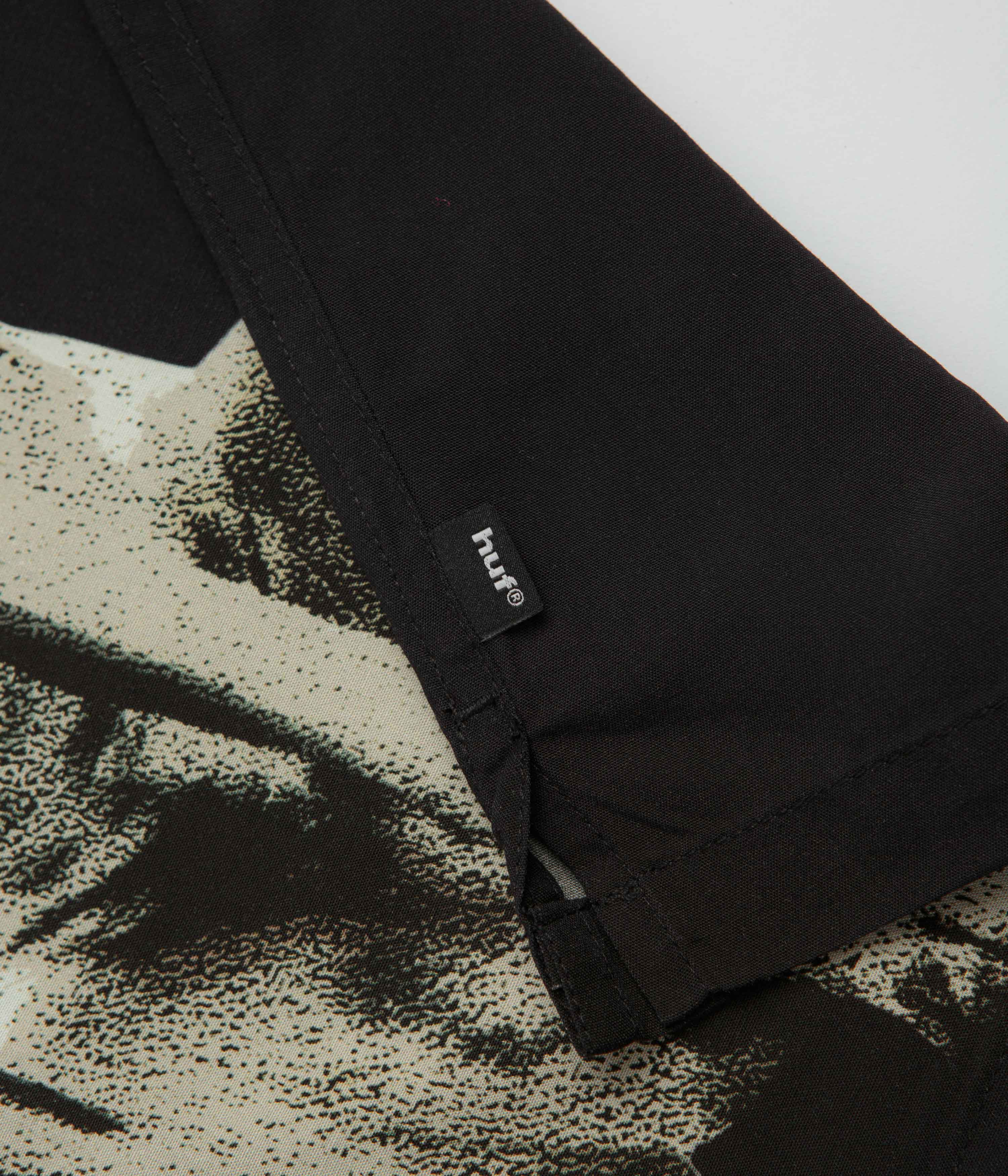 HUF Dogged Short Sleeve Resort Shirt - Black - Image 4