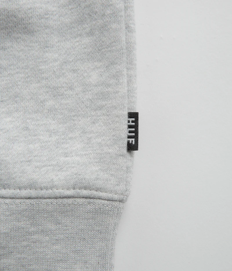 HUF Endless Waltz Split Zip Hoodie - Heather Grey - Image 4