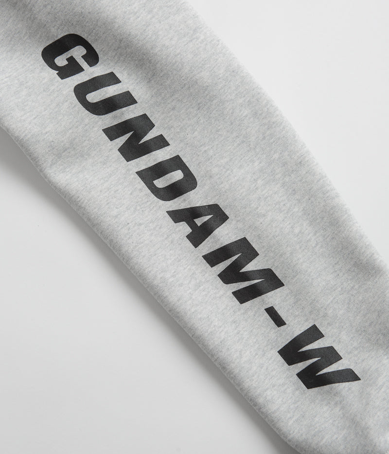 HUF Endless Waltz Split Zip Hoodie - Heather Grey - Image 5