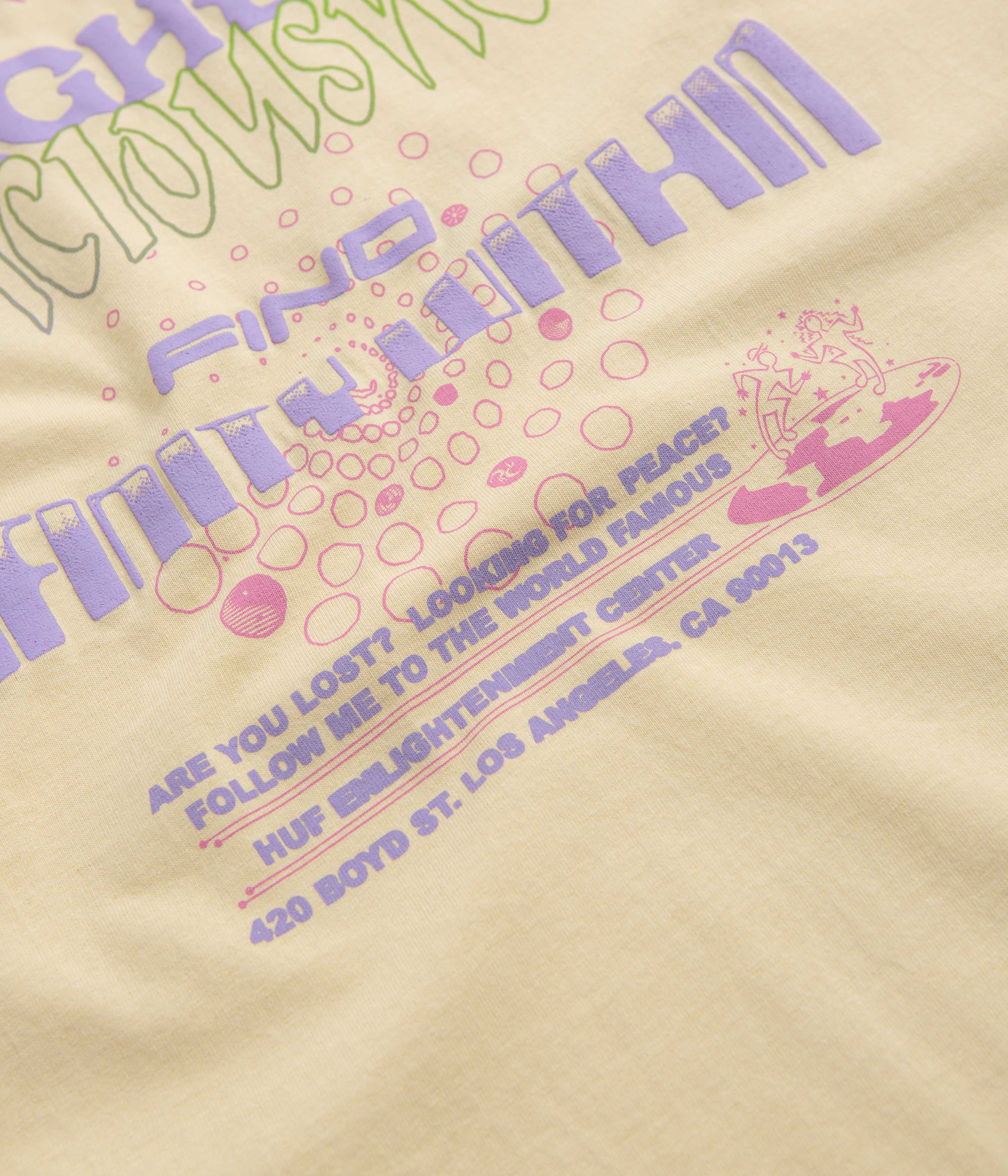 HUF Enlightenment Center T-Shirt - Wheat - Image 5