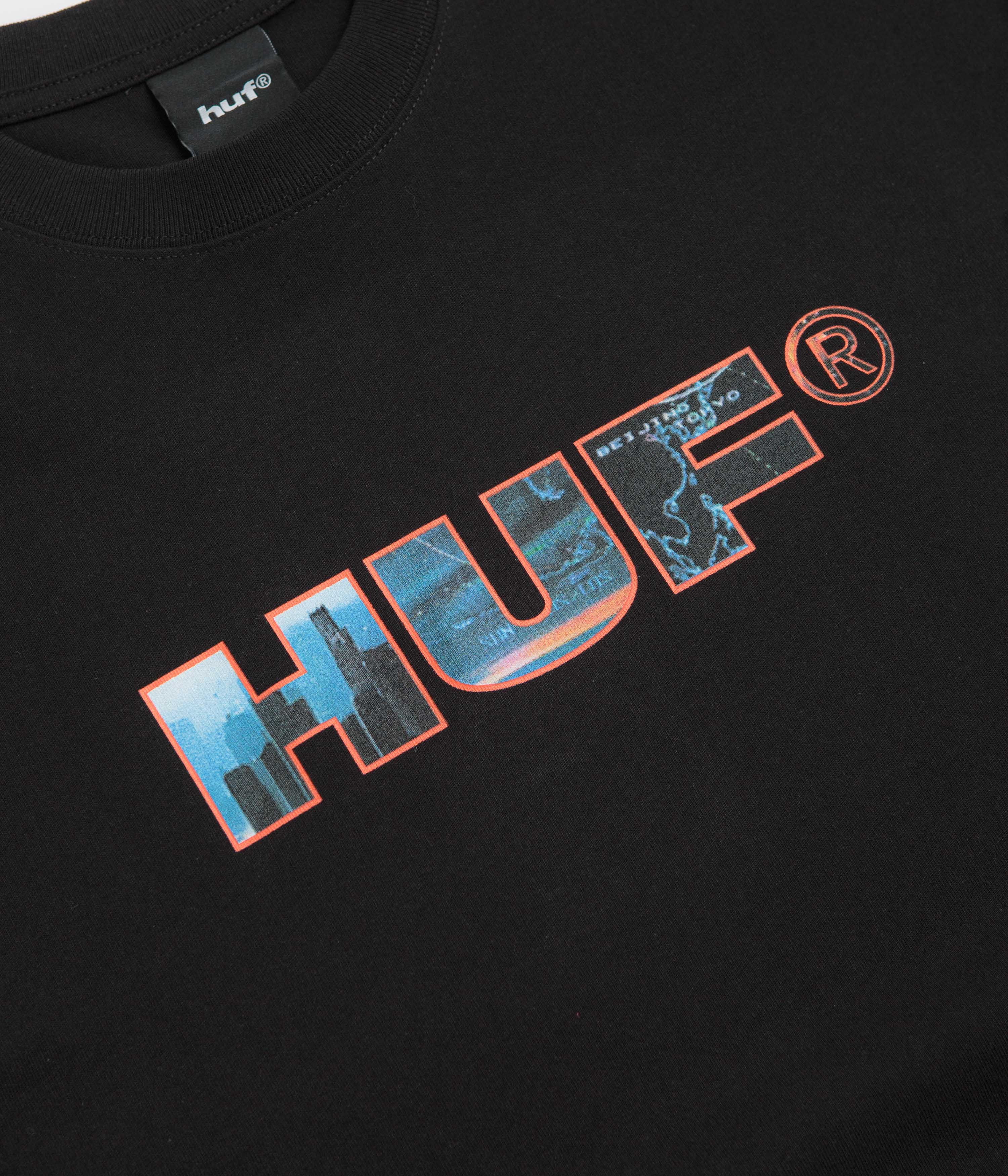 HUF Flight Path T-Shirt - Black - Image 4